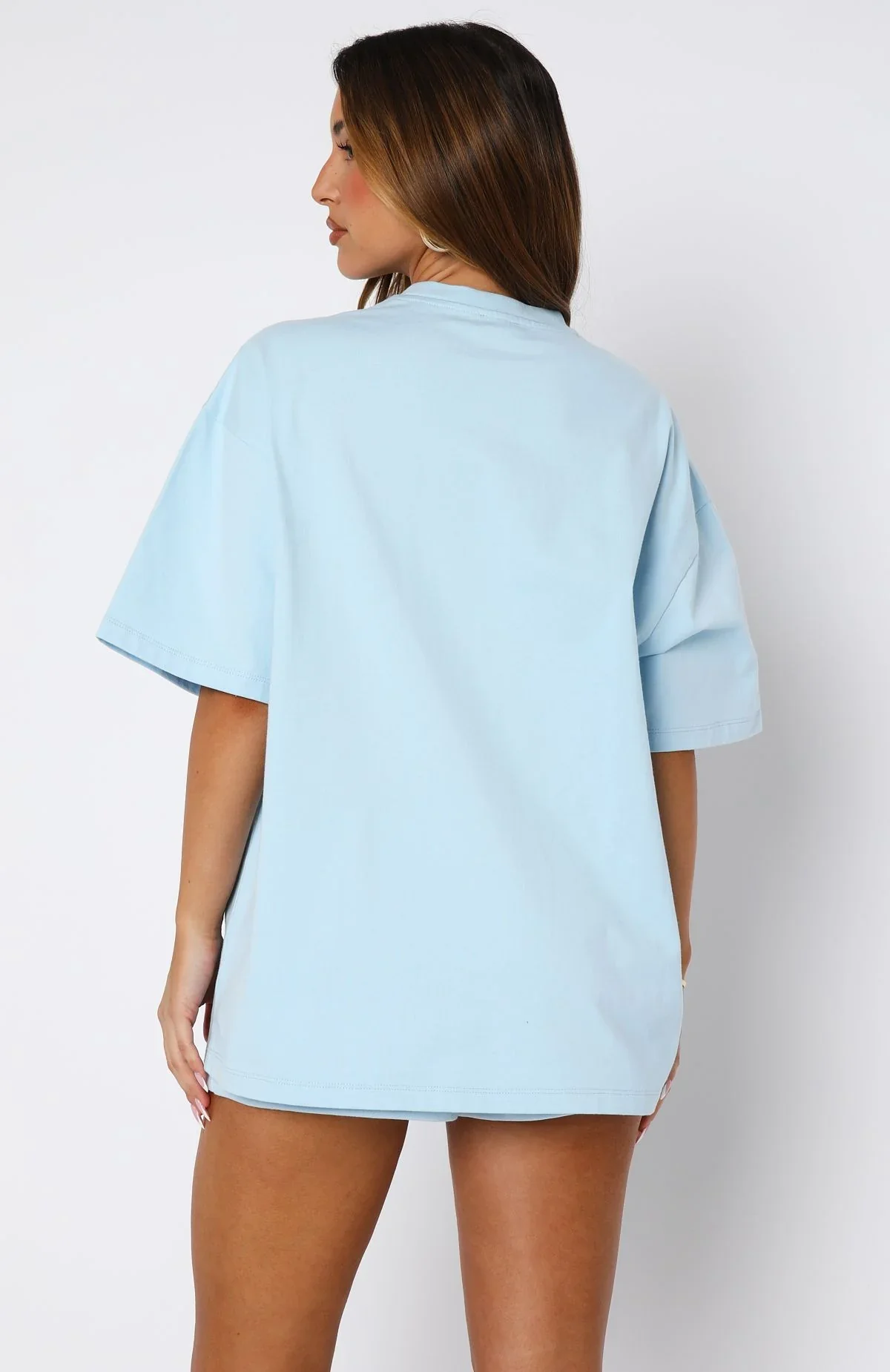 Ready To Go Oversized Tee Baby Blue - luluinthesky
