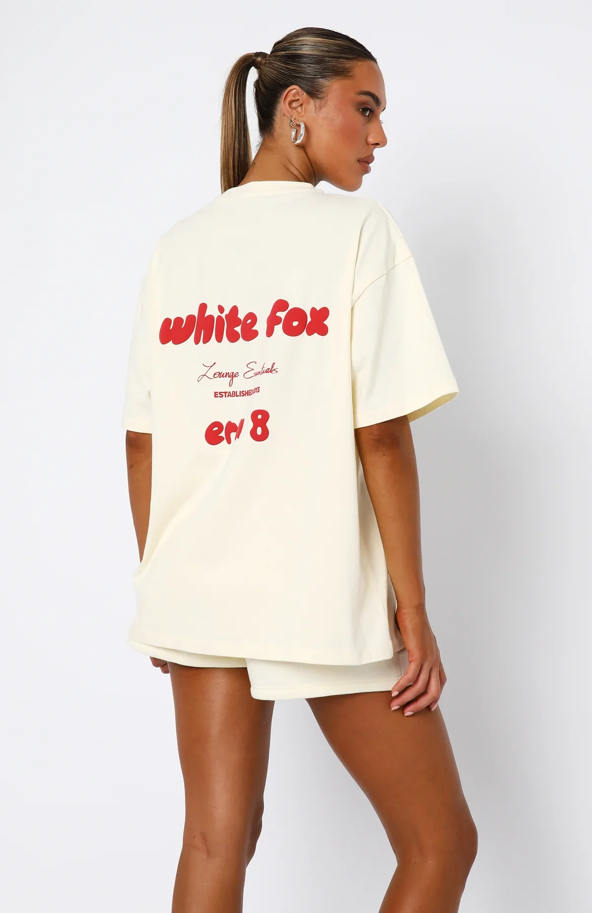 Era 8 Oversized Tee Cherry Cream - luluinthesky