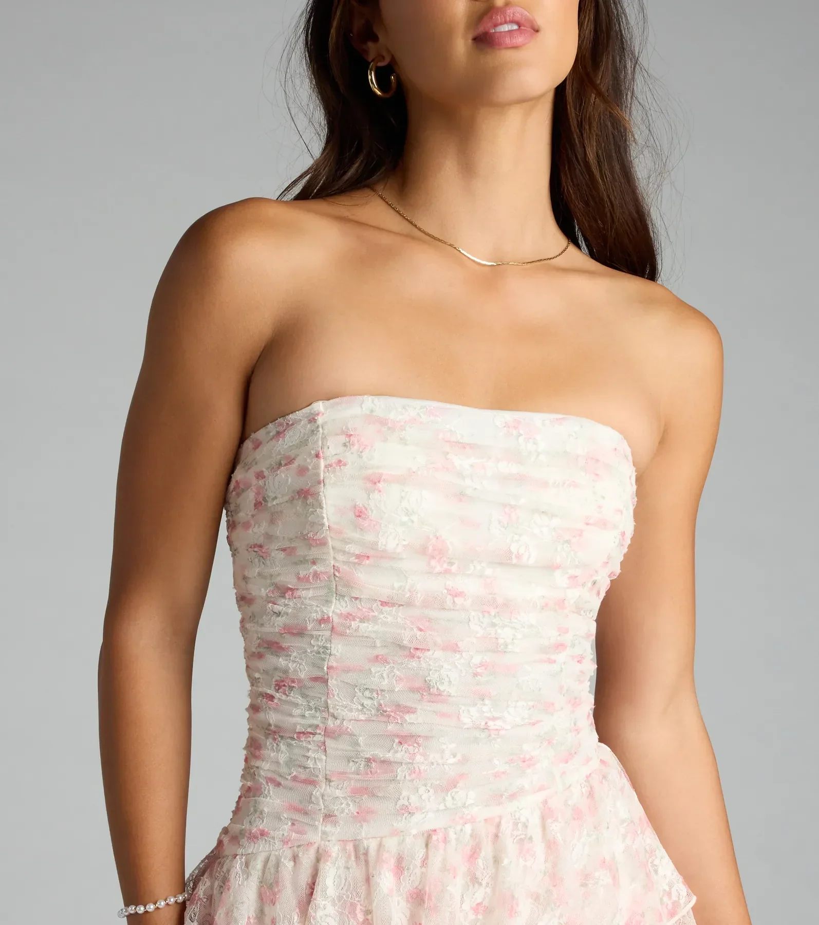 Sweet Like That Floral Lace Mini Dress - luluinthesky