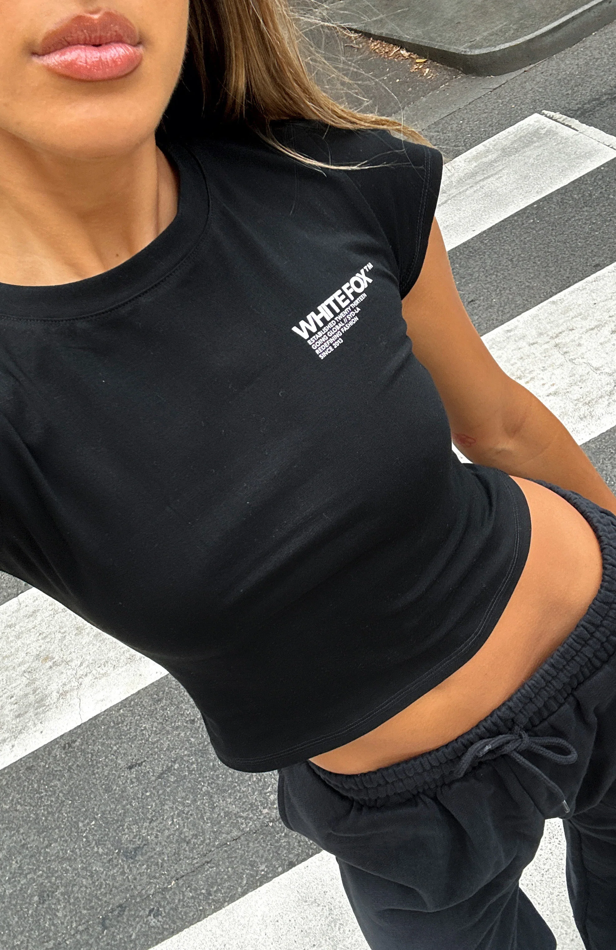 In My Shadow Baby Tee Black - luluinthesky