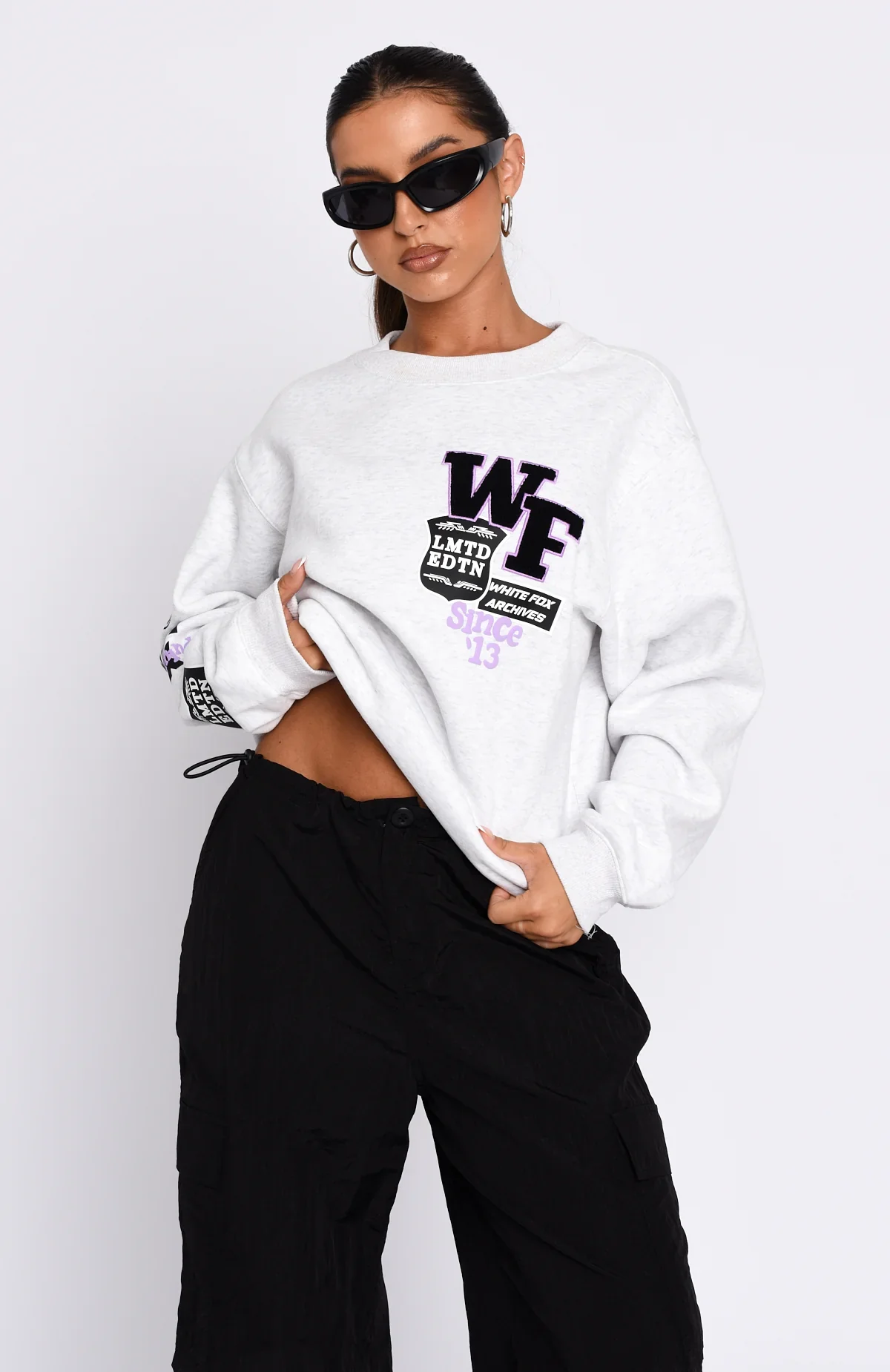 Part Of History Oversized Sweater Grey Marle - luluinthesky