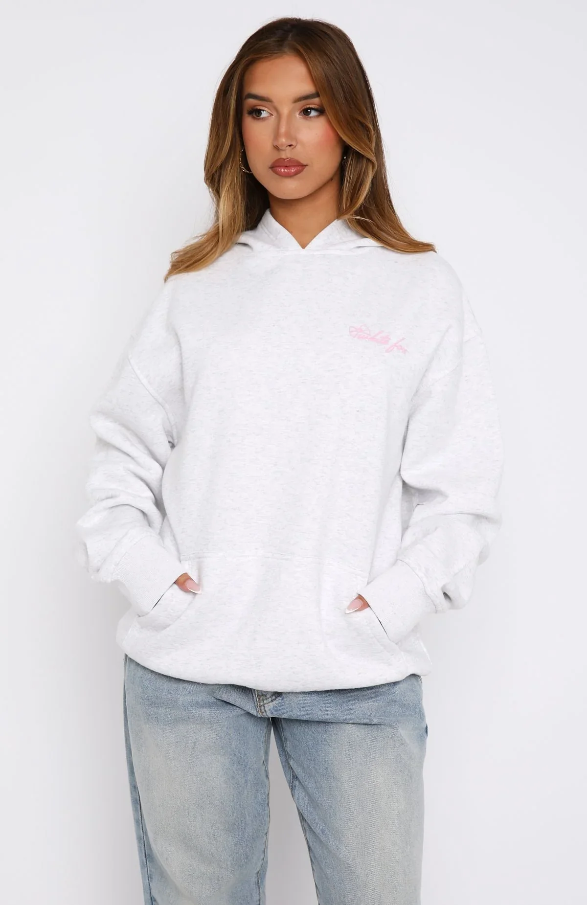 Got What You Need Oversized Hoodie Grey Marle - luluinthesky