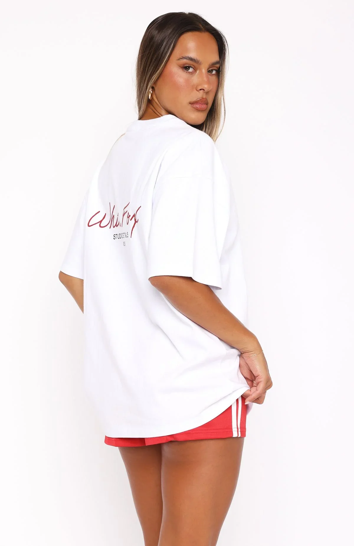 Studio Essentials Oversized Tee White - luluinthesky