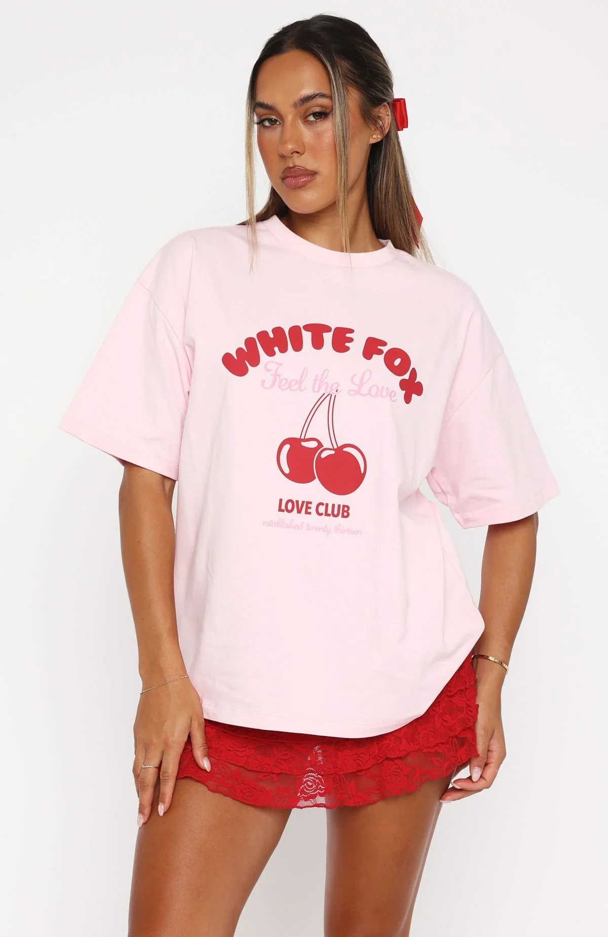 Love Me Tender Oversized Tee Pink - luluinthesky