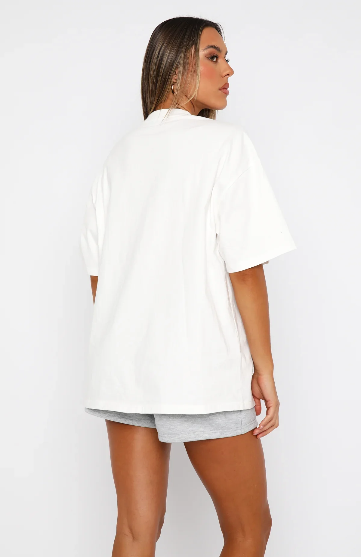 With Love Forever Oversized Tee White/Blue - luluinthesky