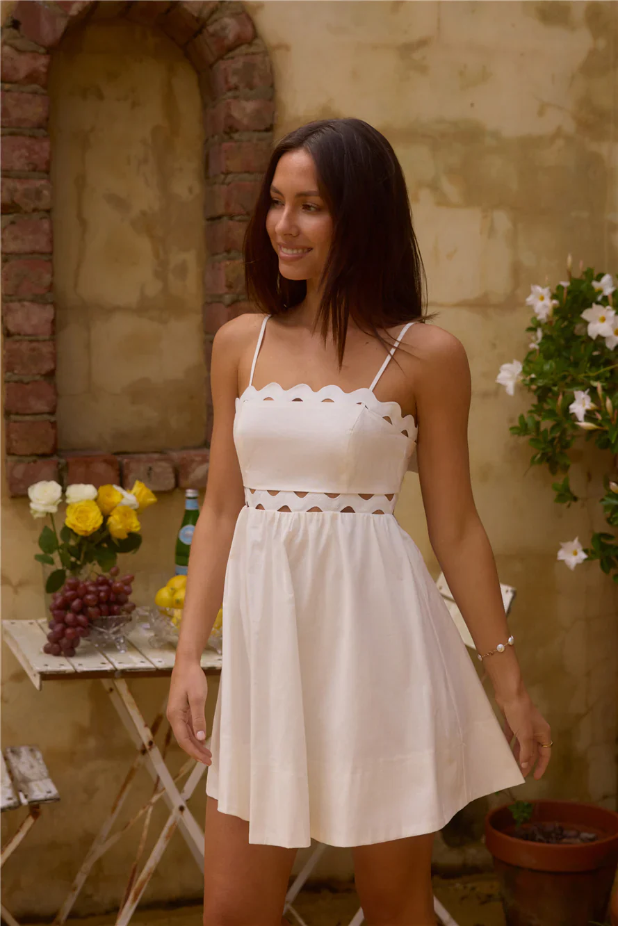 Dearest Friend Mini Dress White - luluinthesky