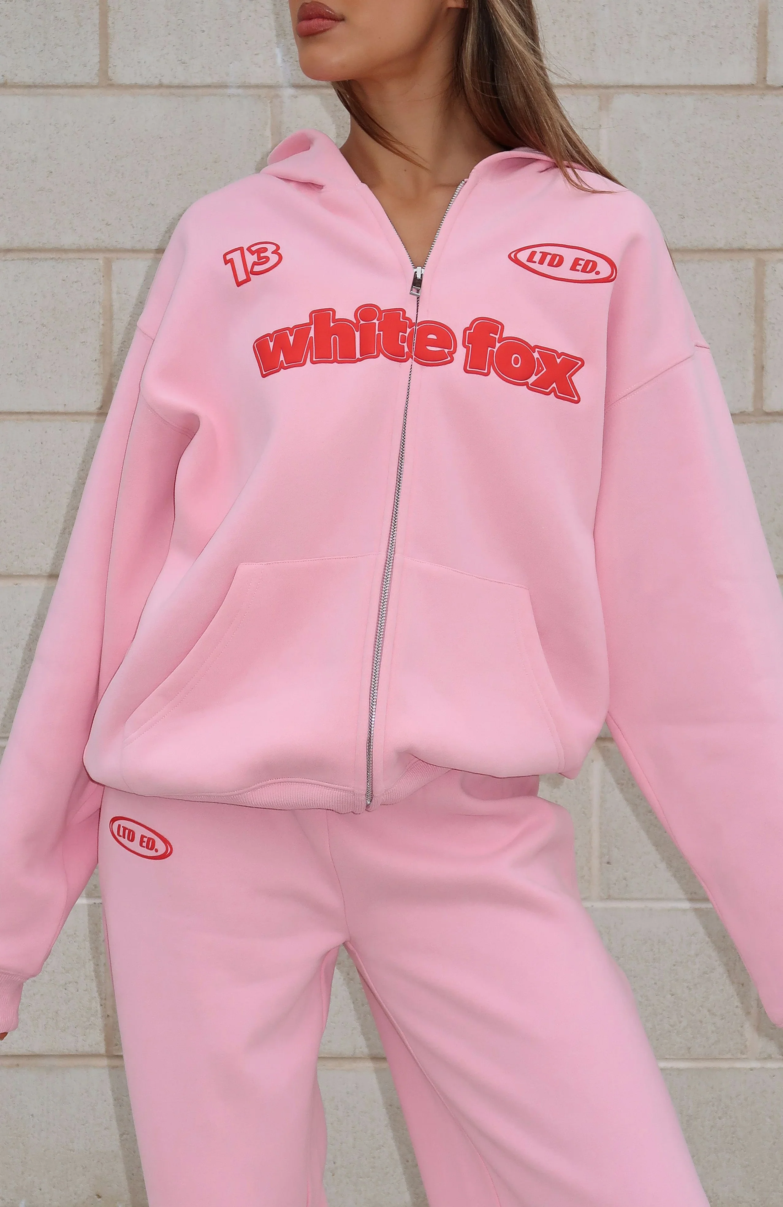 Ready To Go Zip Front Hoodie Pink - luluinthesky