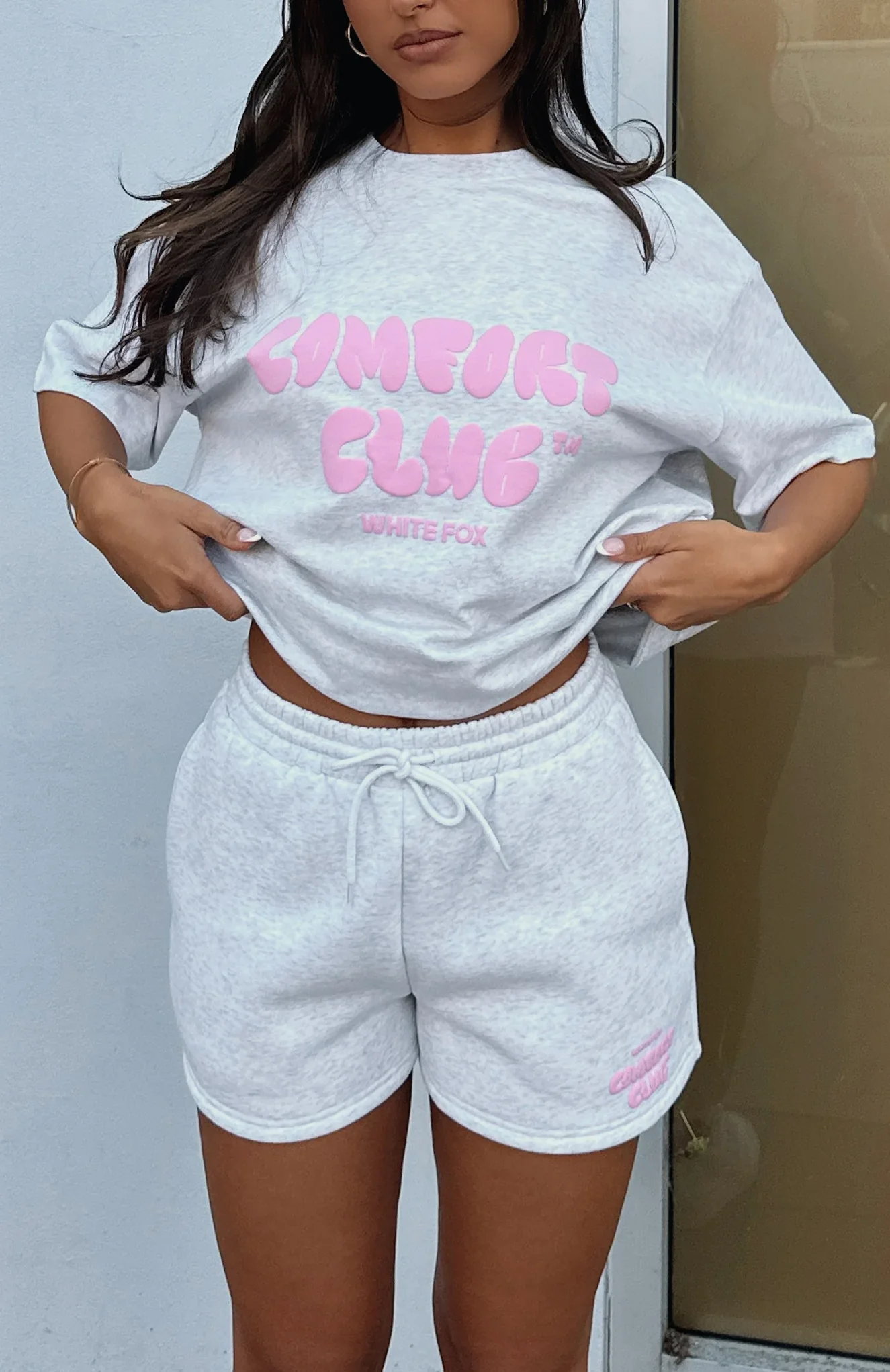 Comfort Club Oversized Tee Mist - luluinthesky