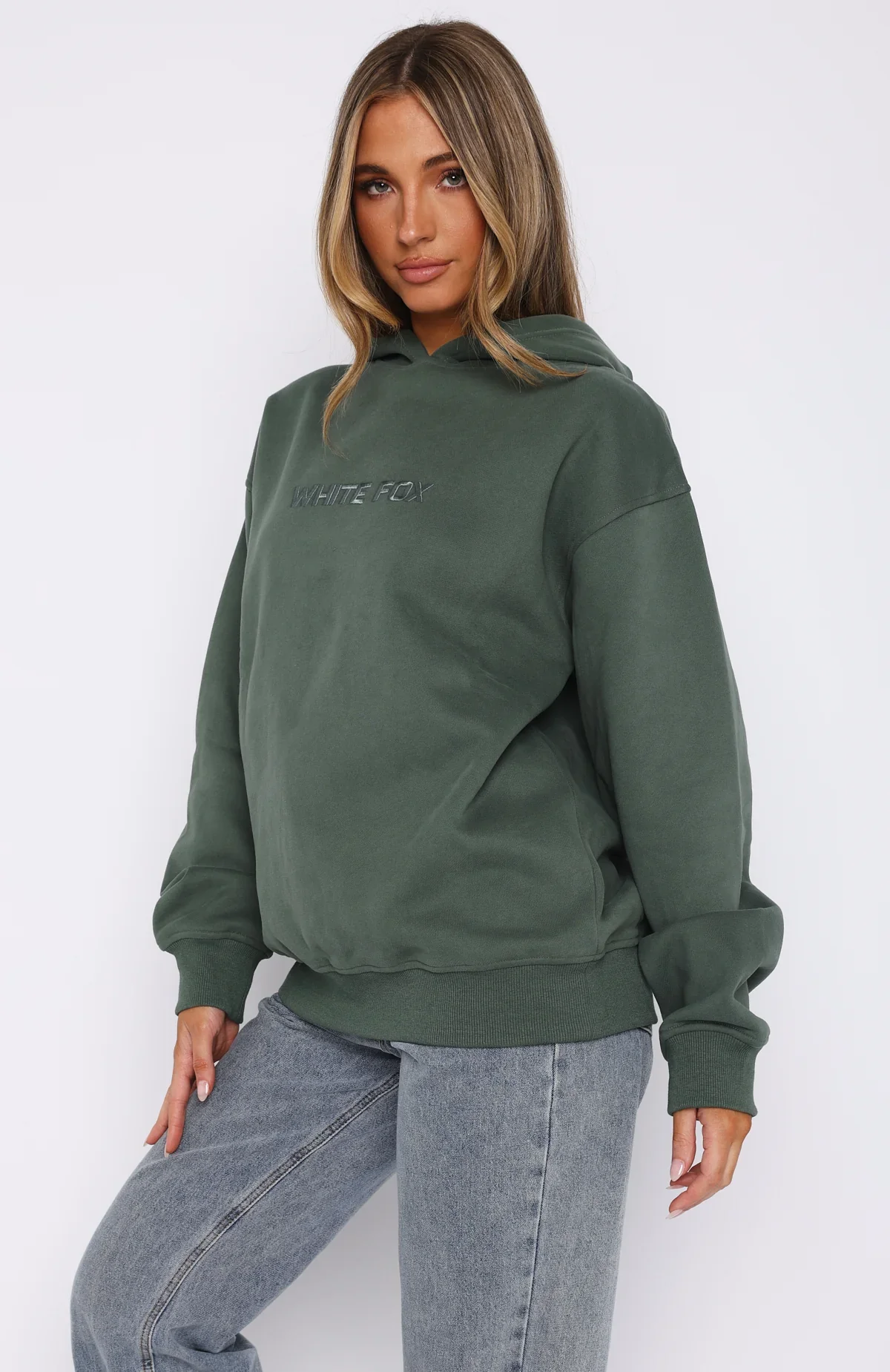 Stay Lifted Oversized Hoodie Dark Green - luluinthesky