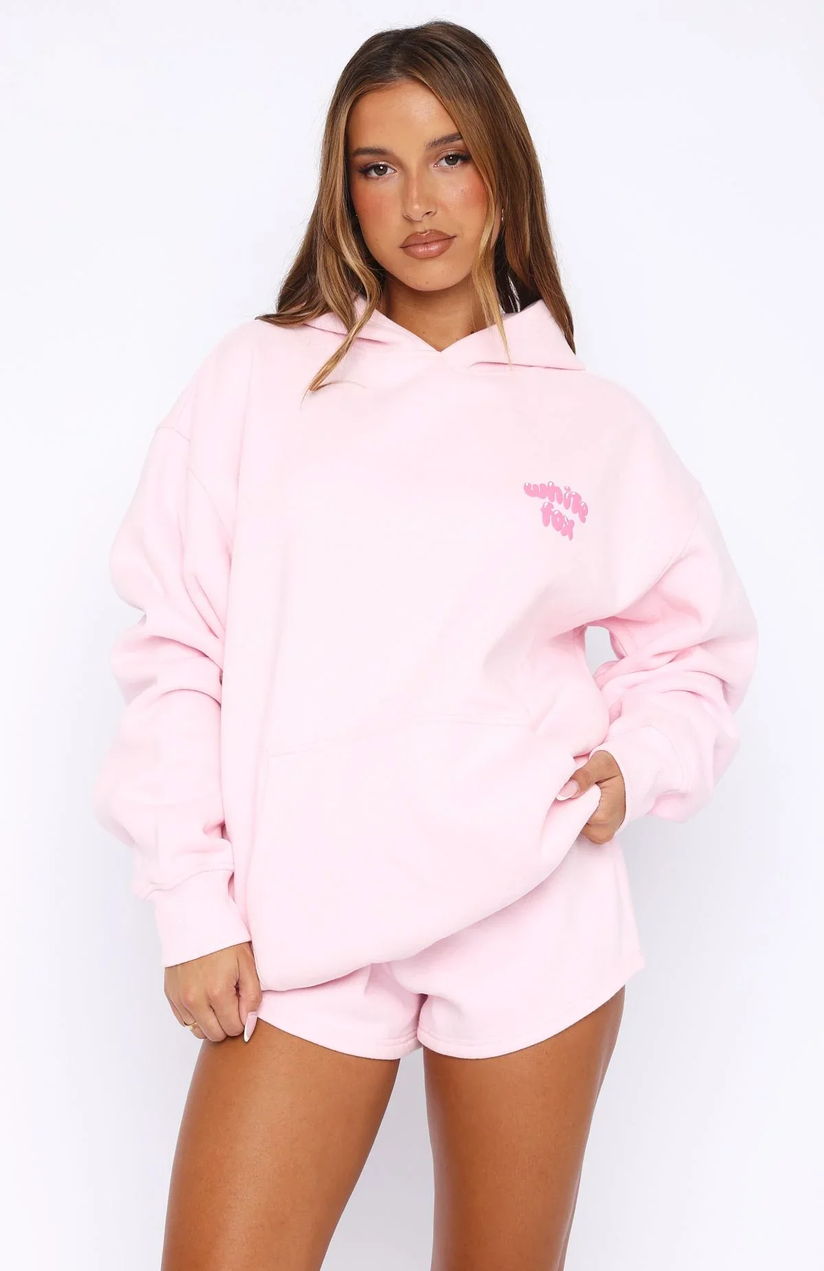 Sweet Sensations Oversized Hoodie Pink - luluinthesky