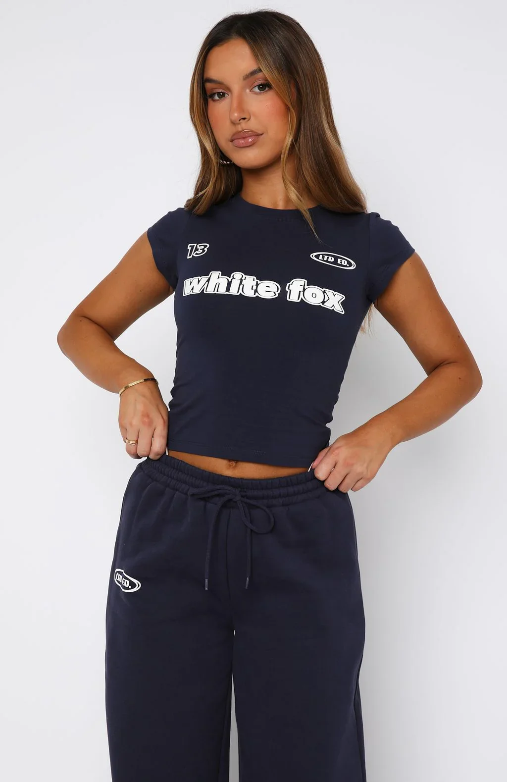 Ready To Go Baby Tee Navy - luluinthesky