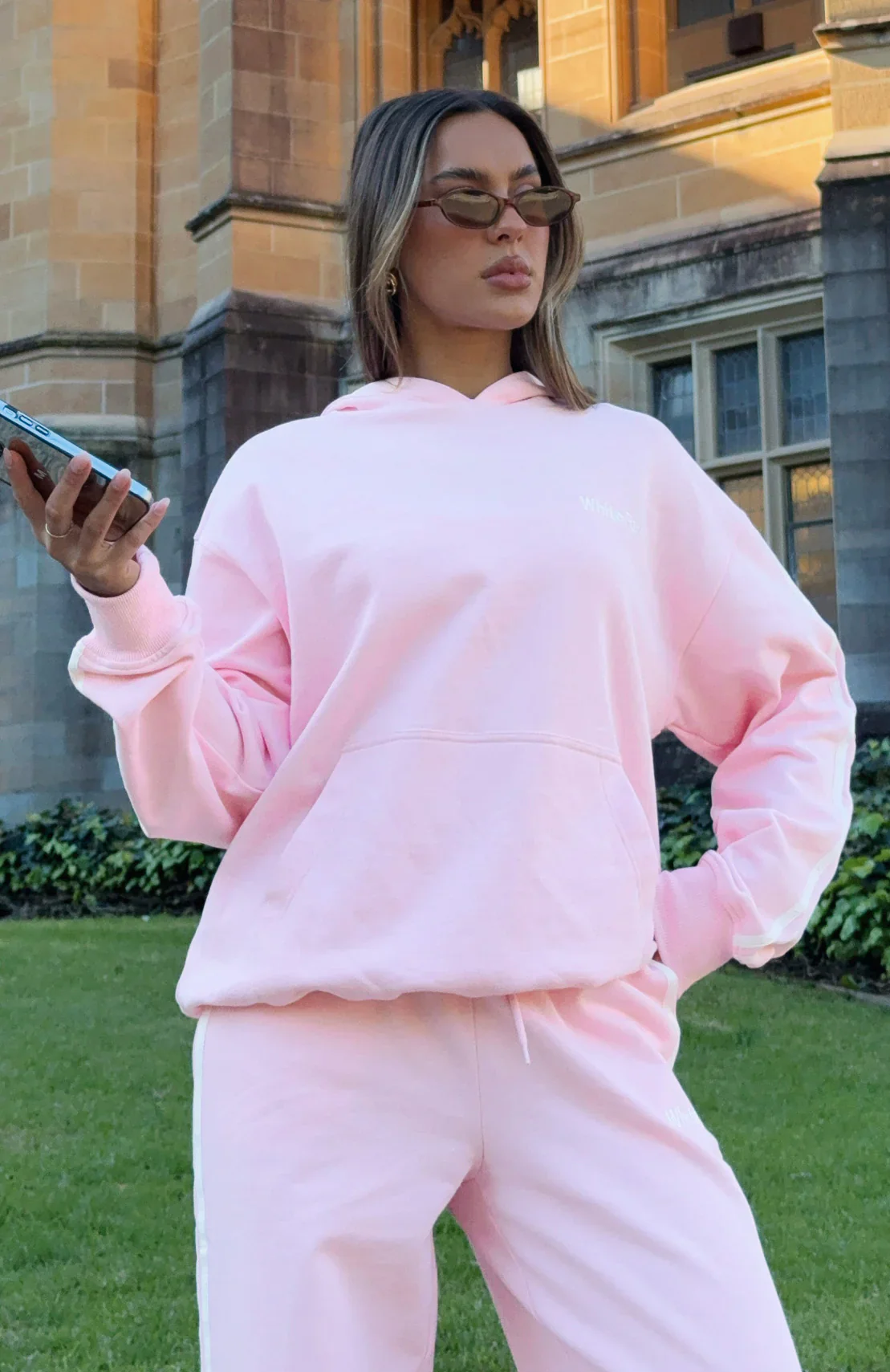 Star Student Oversized Hoodie Pink - luluinthesky