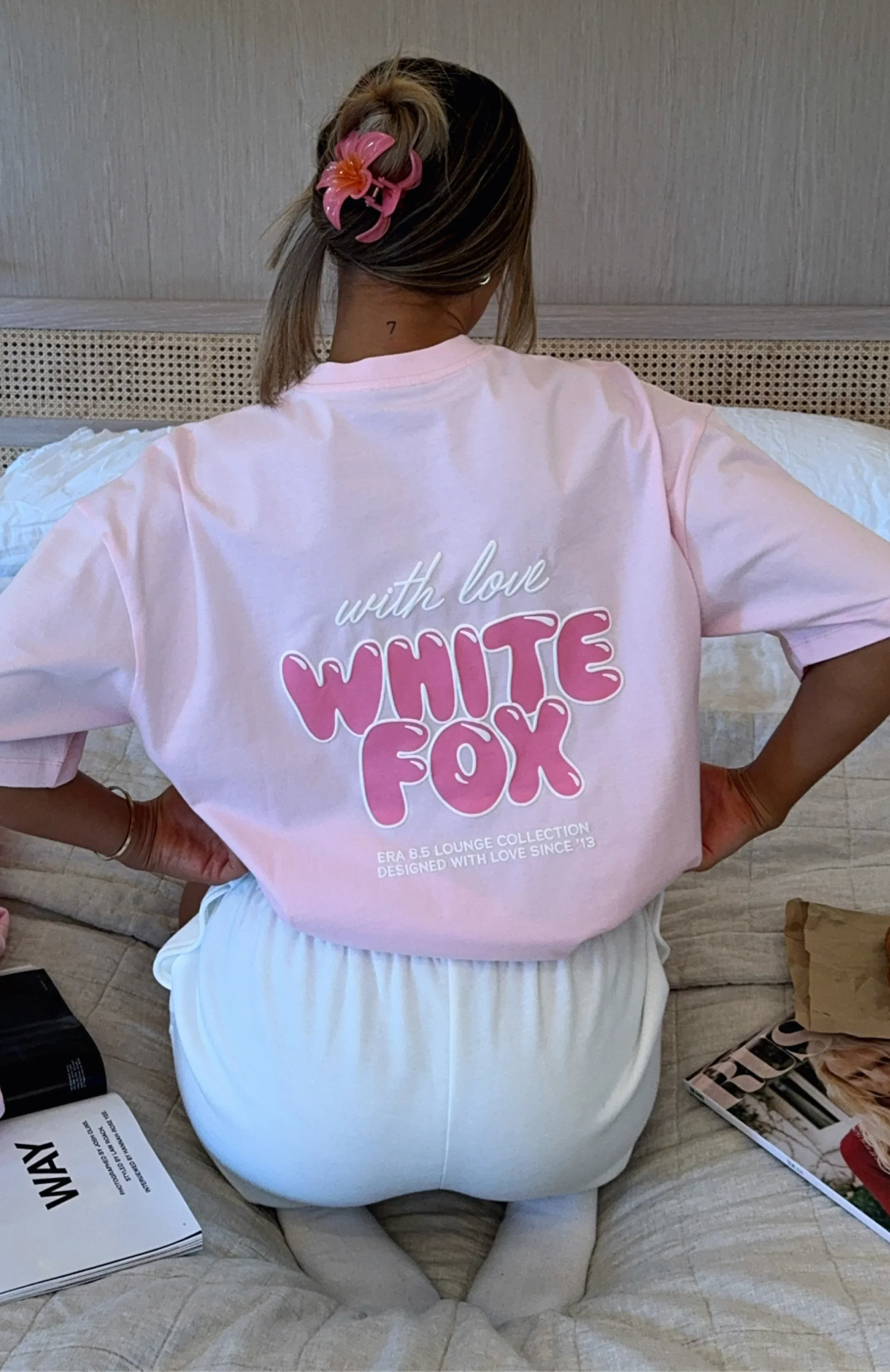 With Love Always Oversized Tee Baby Pink - luluinthesky