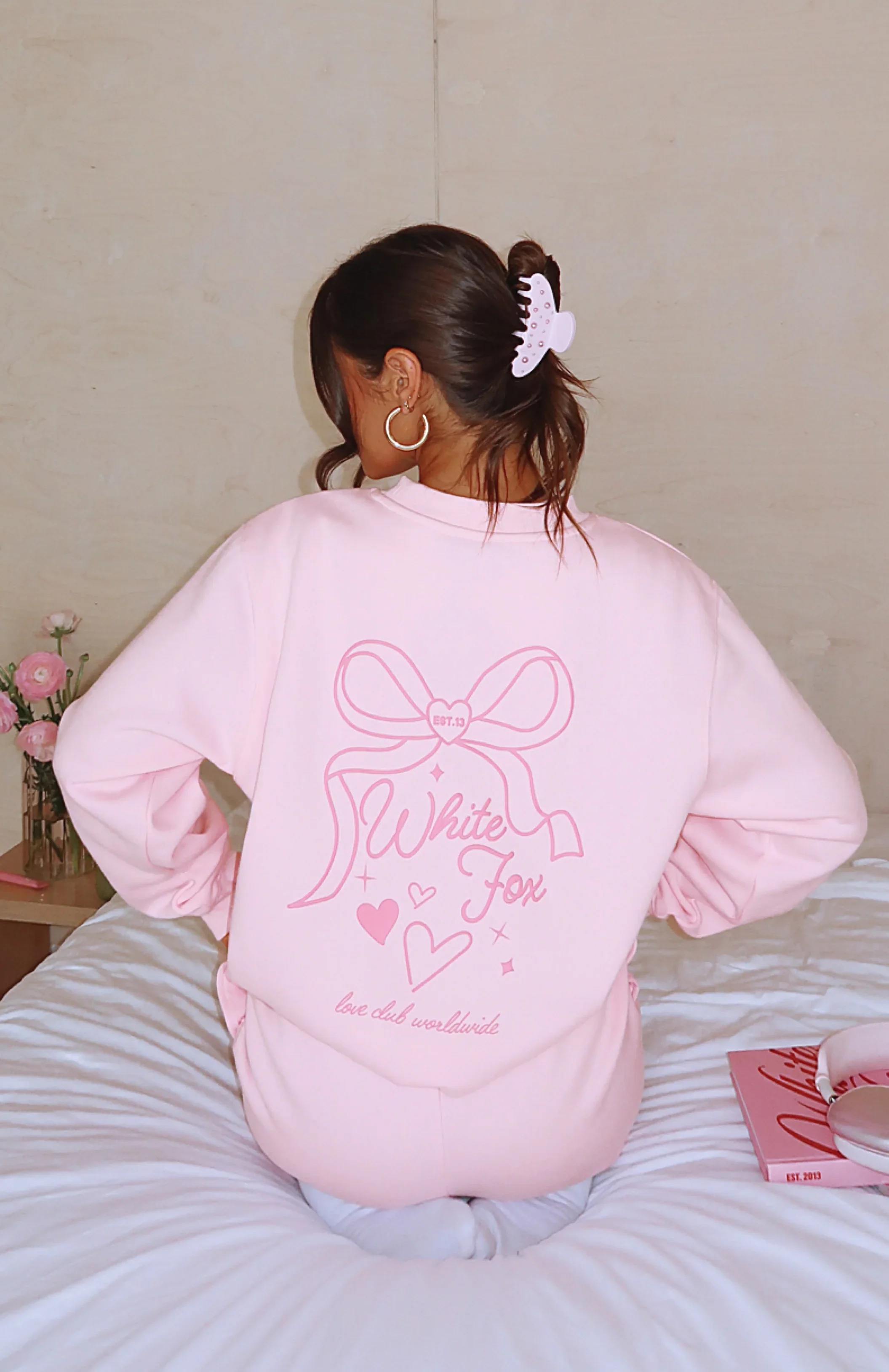 Love You Forever Oversized Sweater Pink - luluinthesky