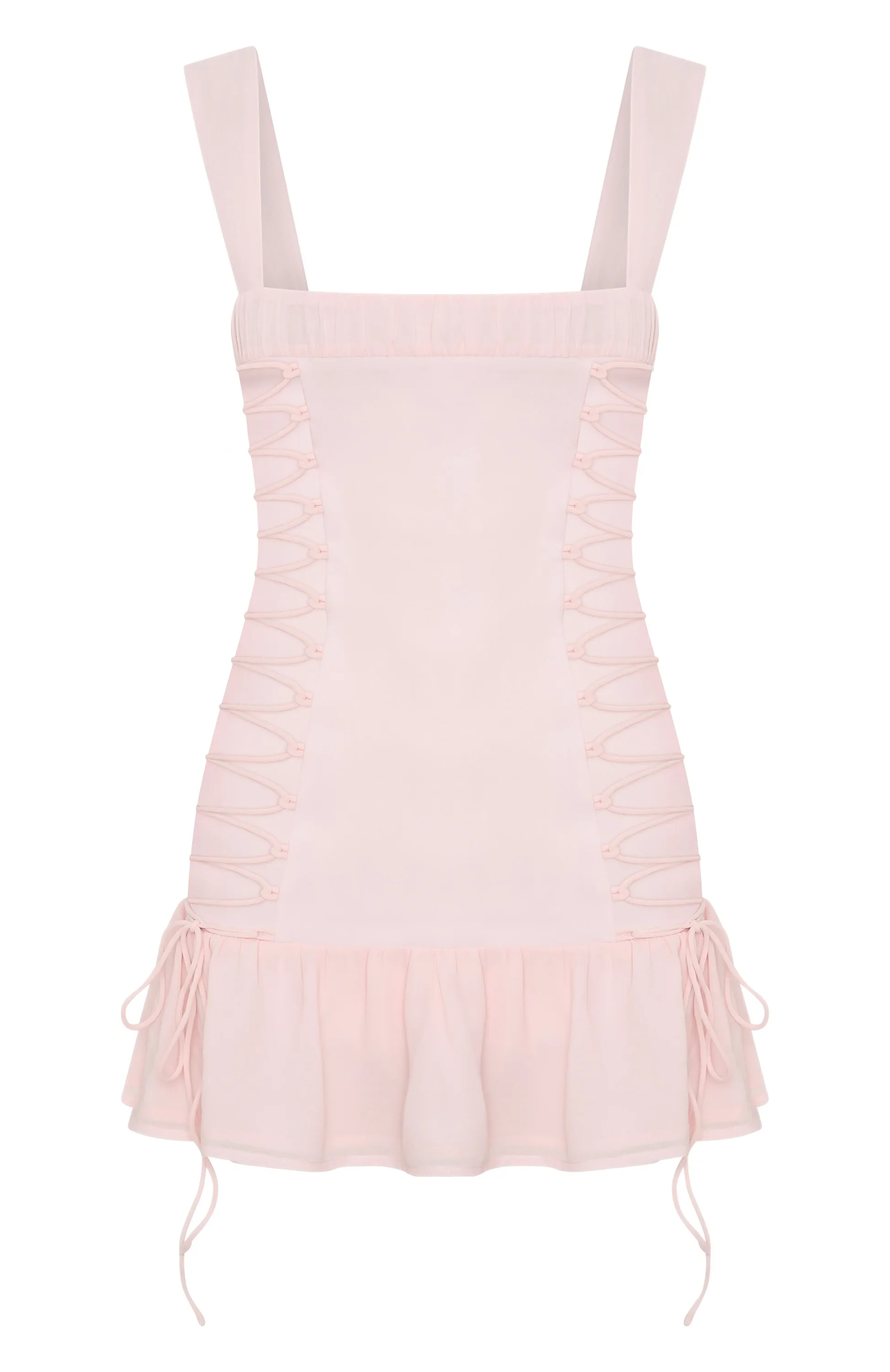 Rush In Mini Dress Baby Pink - luluinthesky