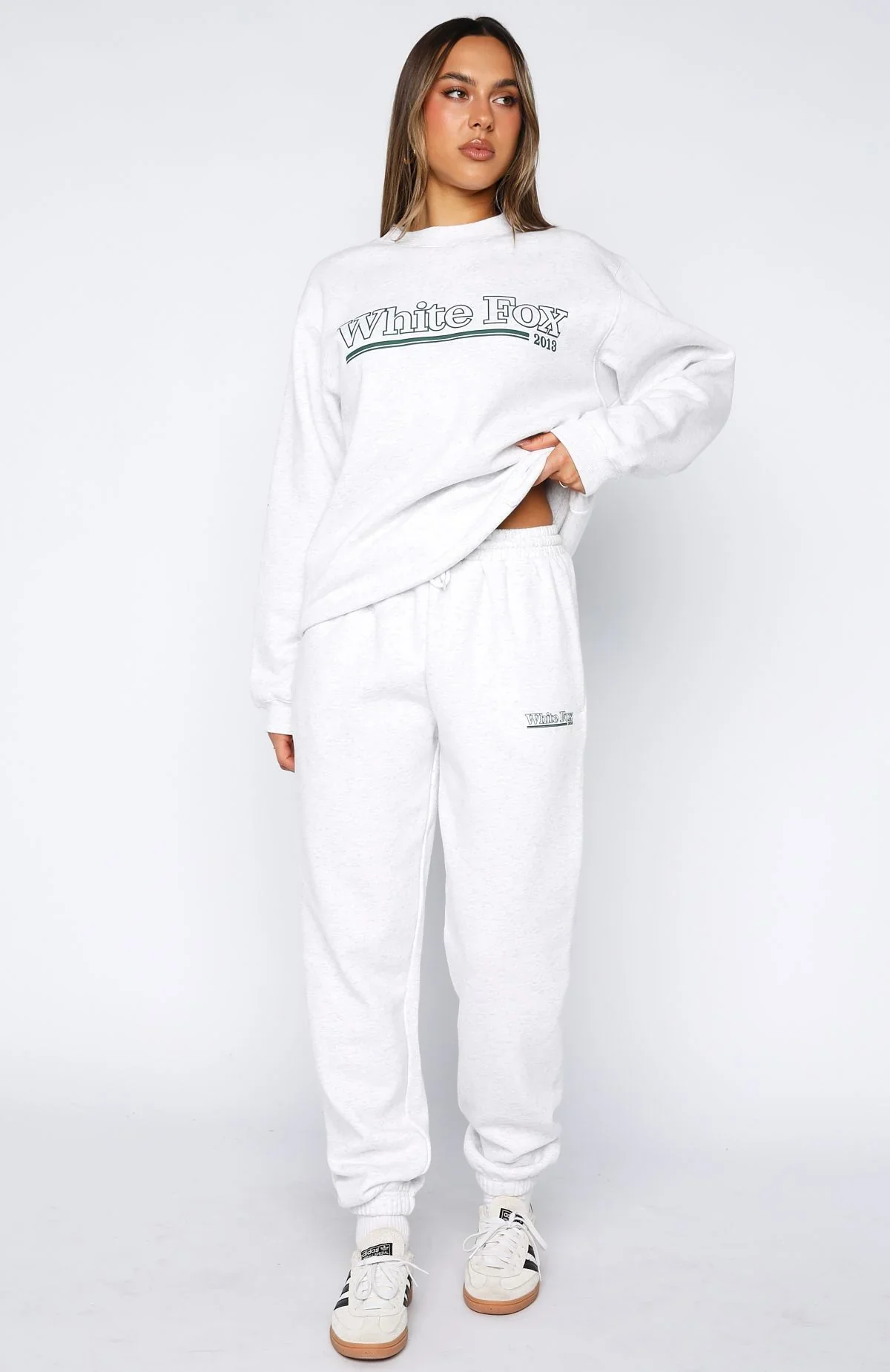 No Hesitation Sweatpants Grey Marle - luluinthesky