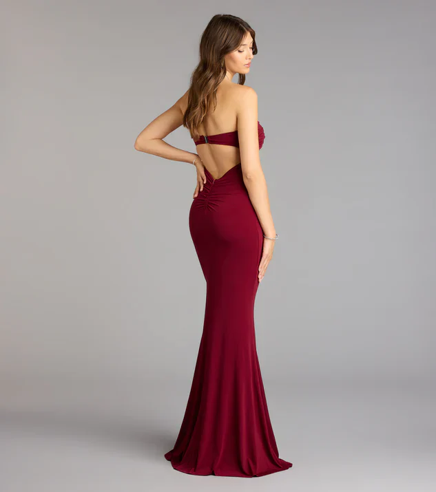 Jessica Strapless Mermaid Formal Dress - luluinthesky