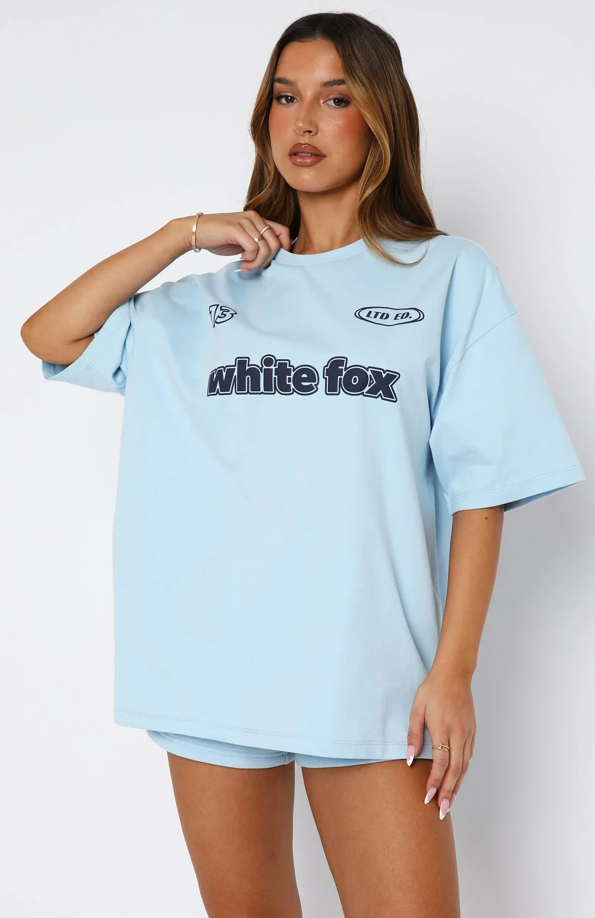 Ready To Go Oversized Tee Baby Blue - luluinthesky