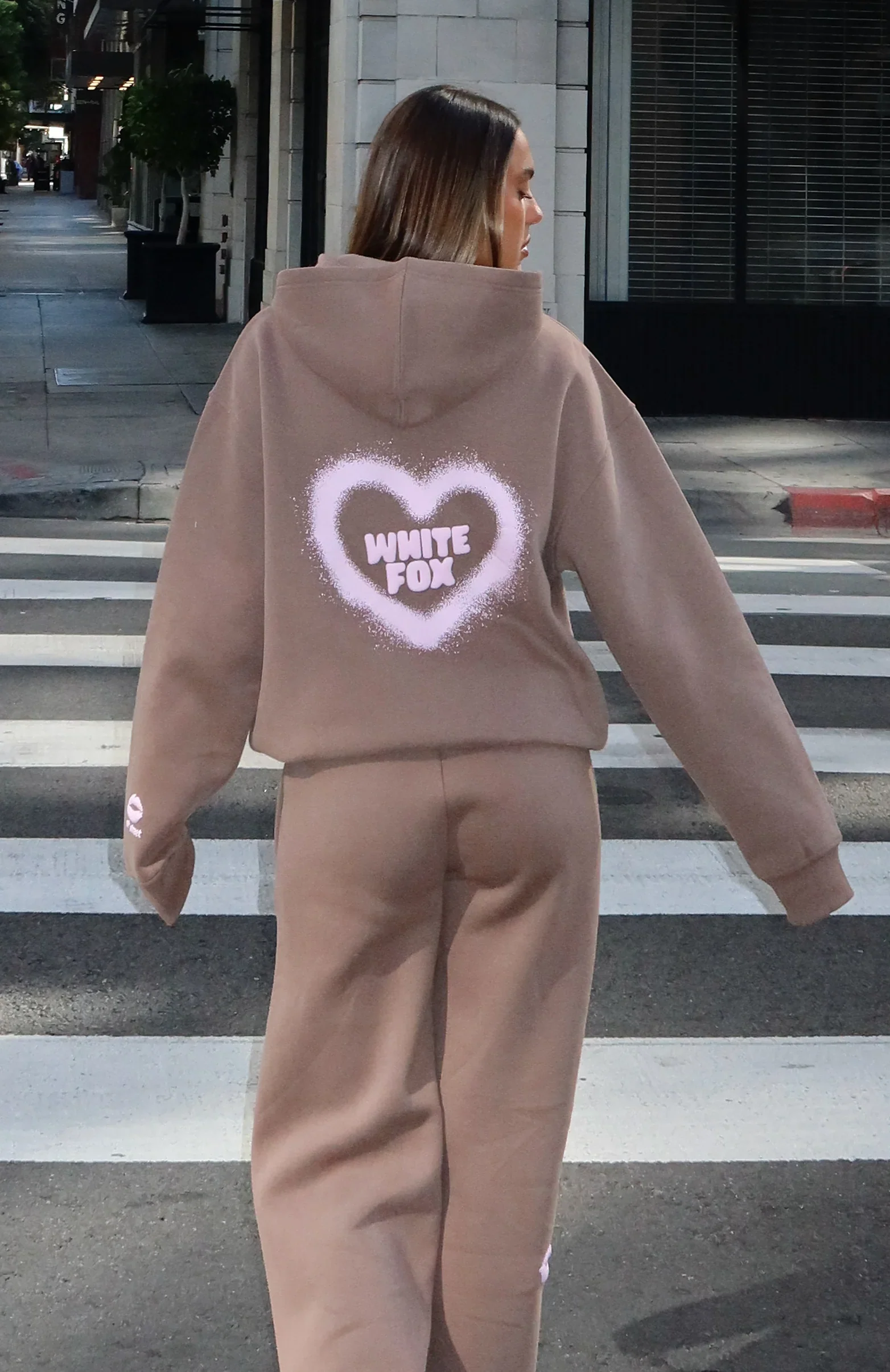 11th Street City Girl At Heart Oversized Hoodie Cinnamon Bun - luluinthesky