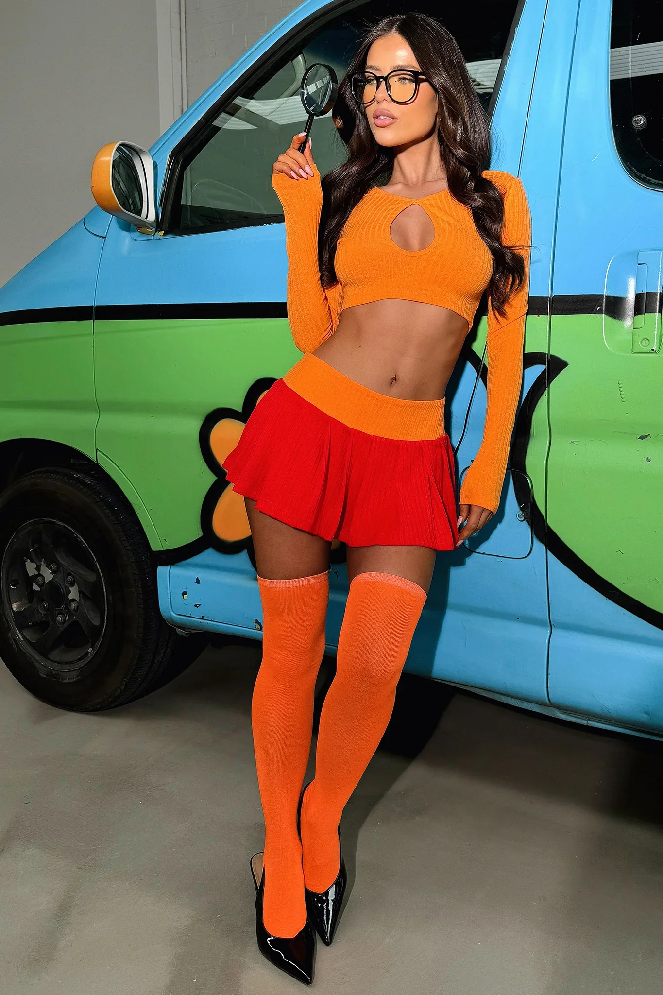 Jinkies Top - Orange - luluinthesky