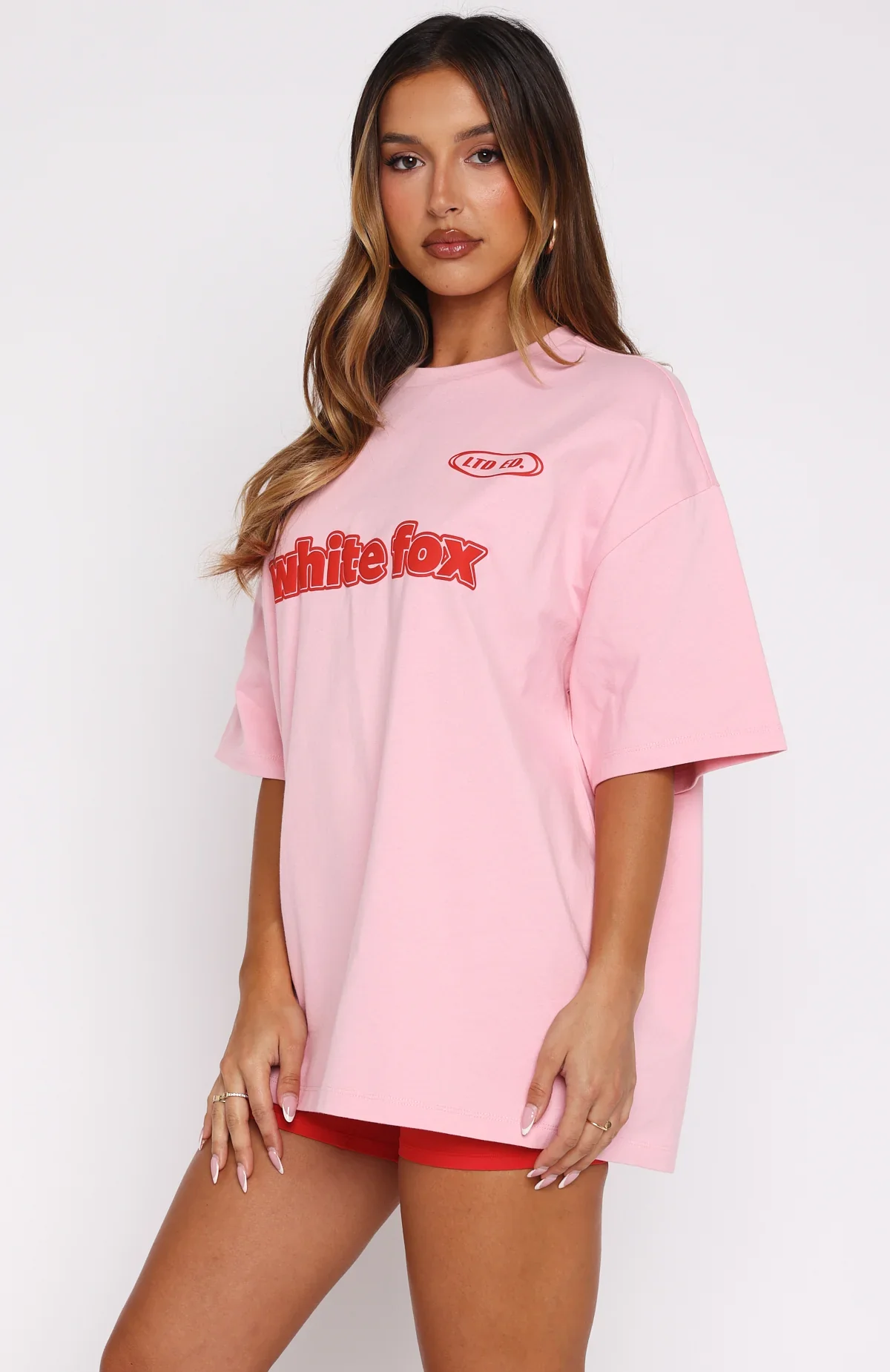 Ready To Go Oversized Tee Pink - luluinthesky