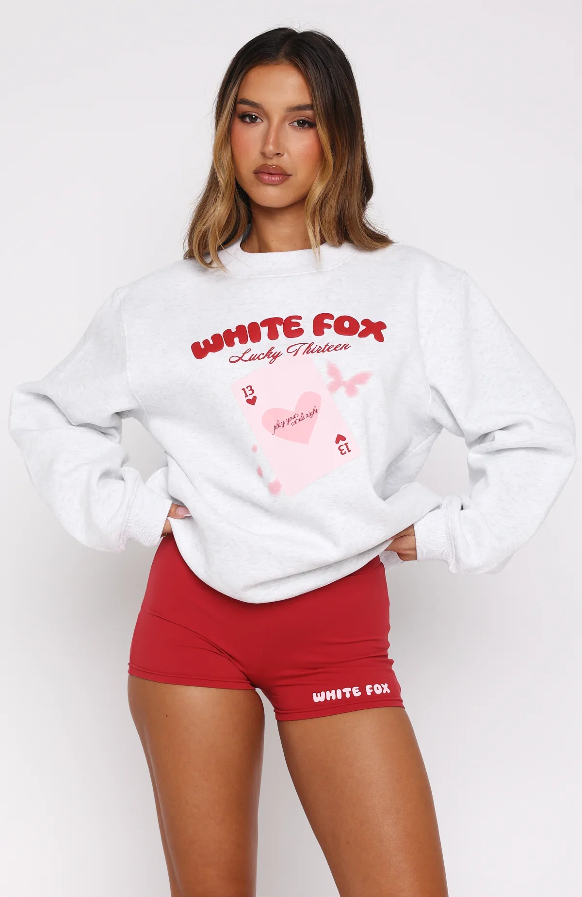 Lucky Thirteen Charise Booty Shorts Red - luluinthesky