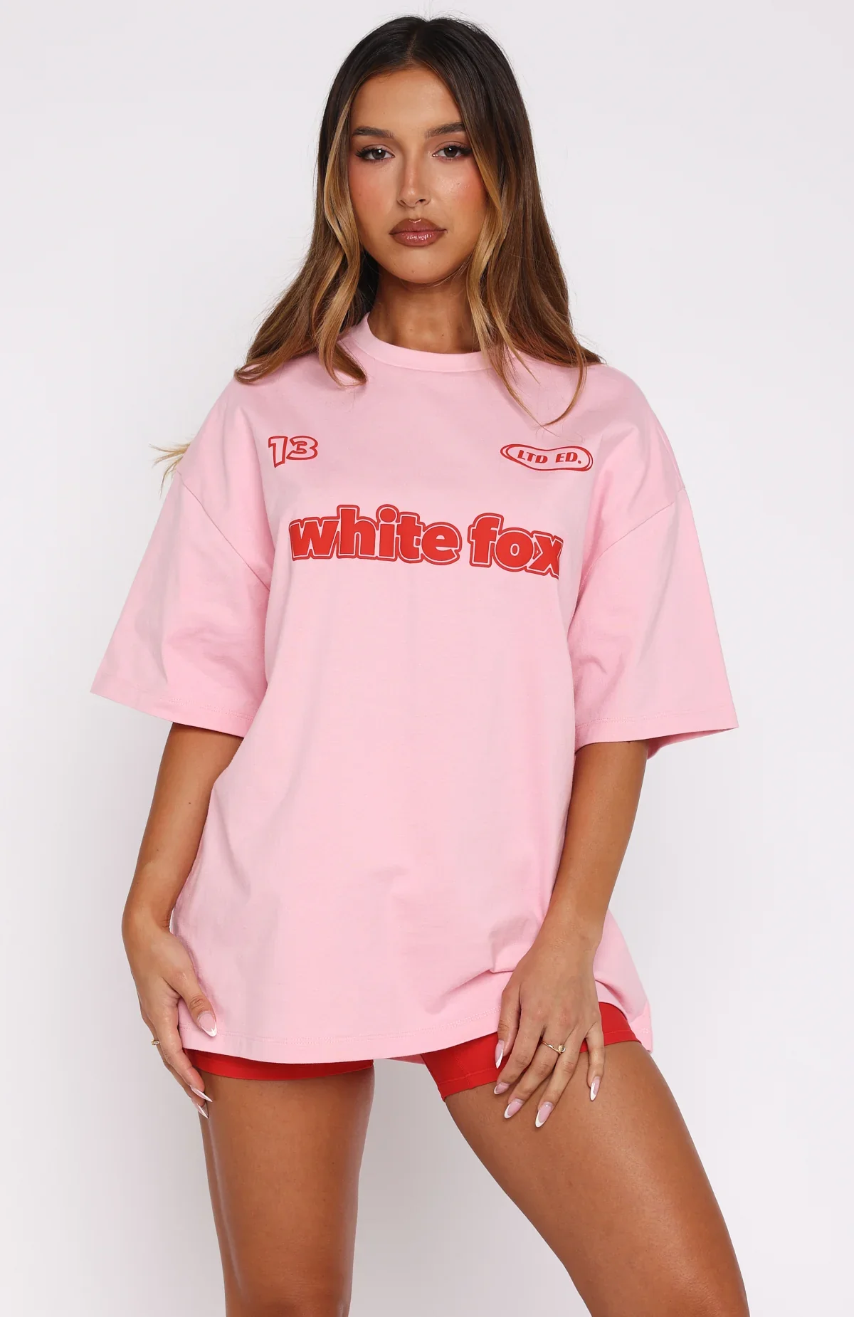 Ready To Go Oversized Tee Pink - luluinthesky