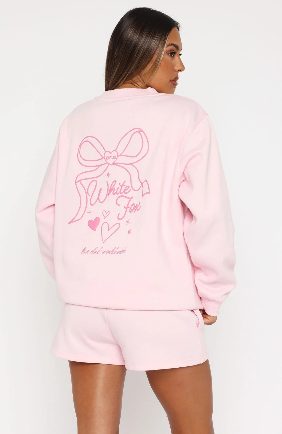 Love You Forever Oversized Sweater Pink - luluinthesky