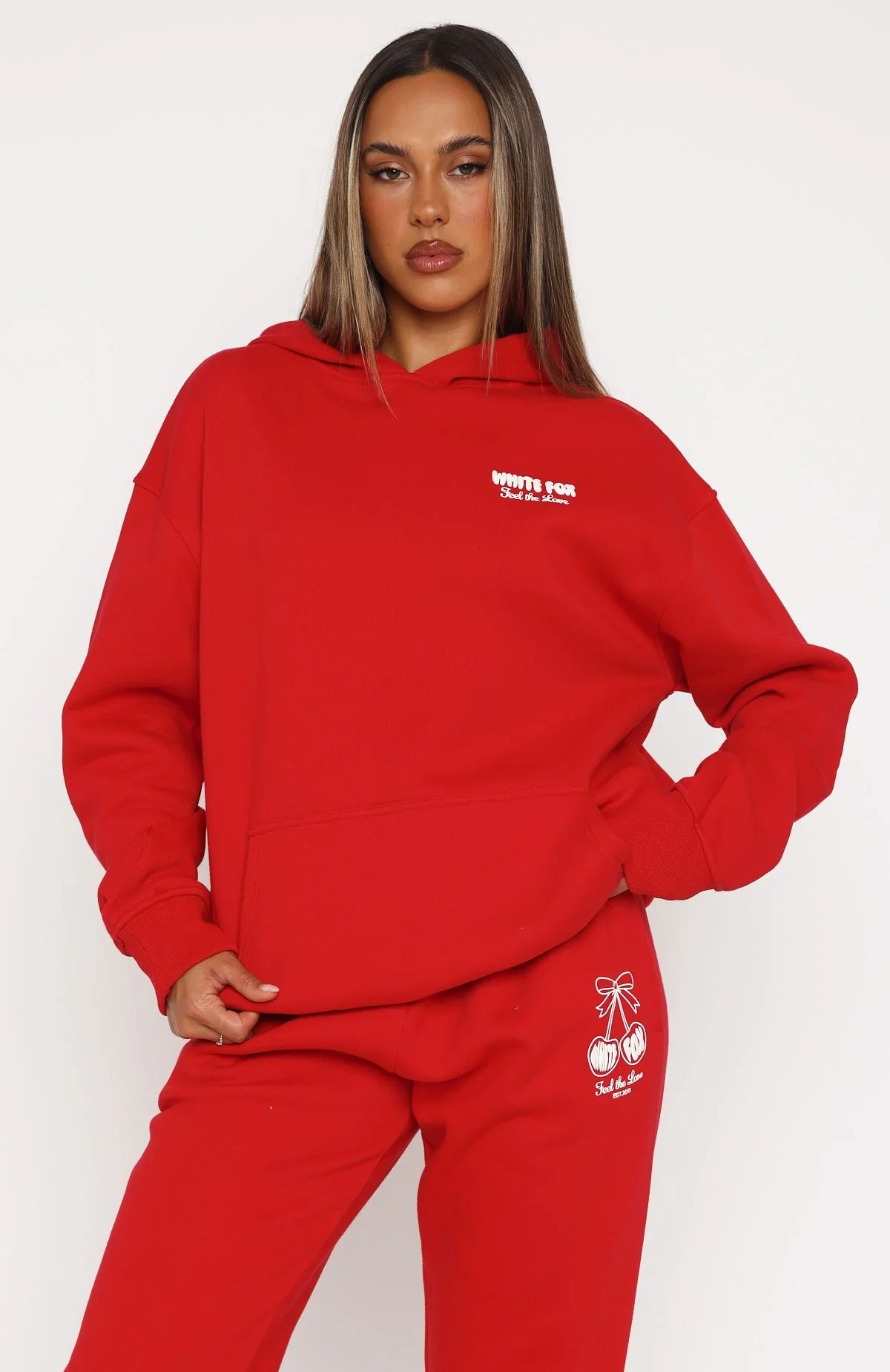 Love Of My Life Oversized Hoodie Red - luluinthesky