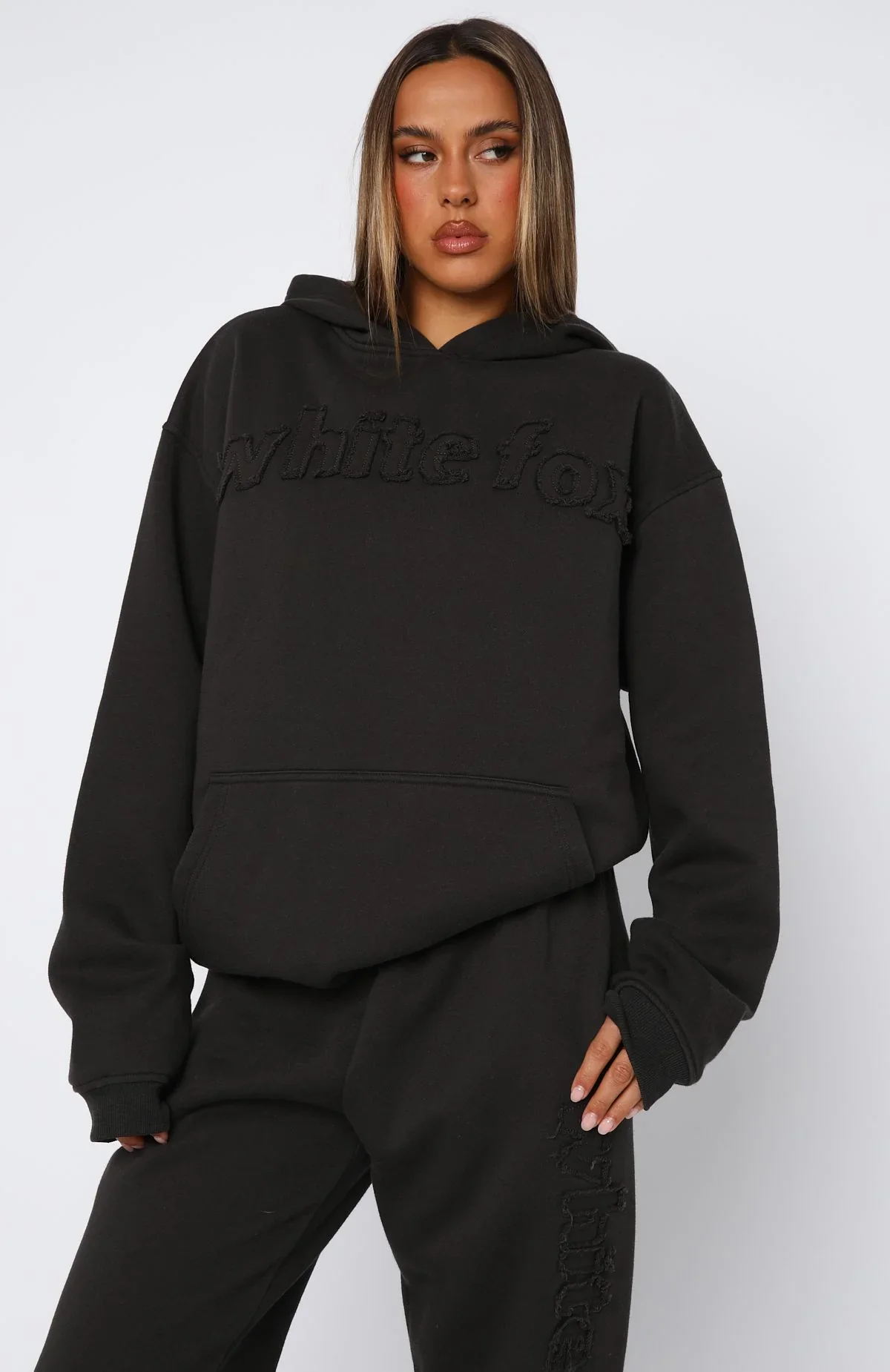 From The Archives Lexi Oversized Hoodie Charcoal - luluinthesky