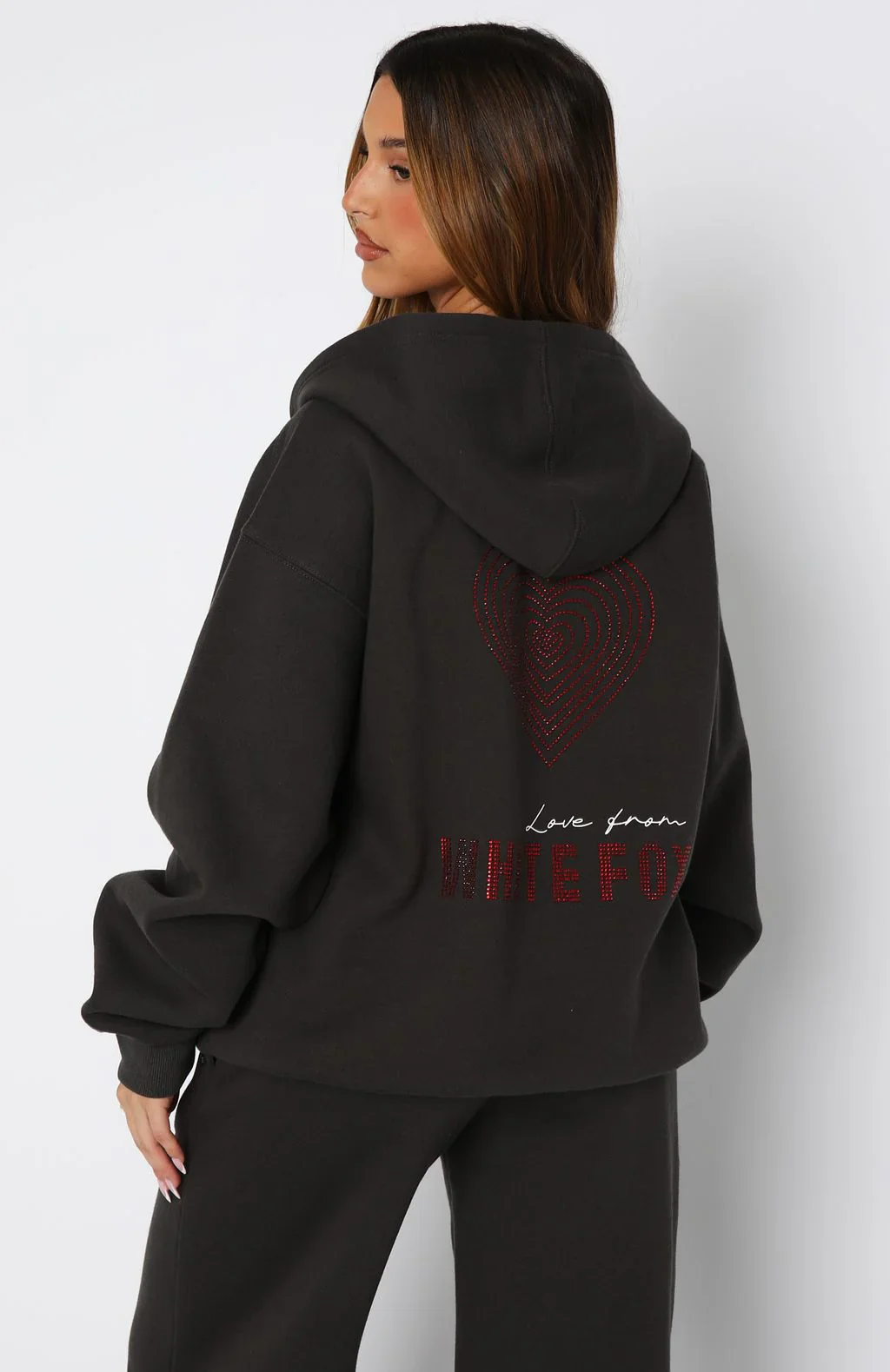 Best You've Ever Had Zip Front Hoodie Charcoal - luluinthesky