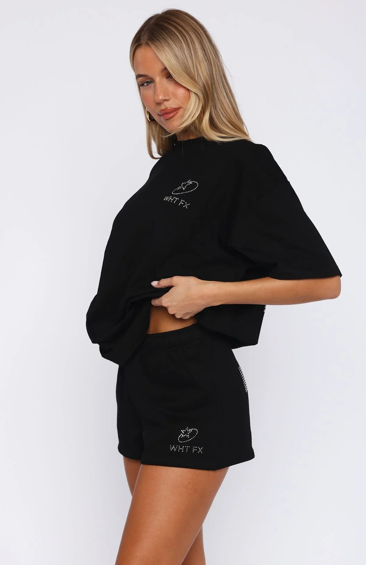 Always Shining Lounge Shorts Black - luluinthesky