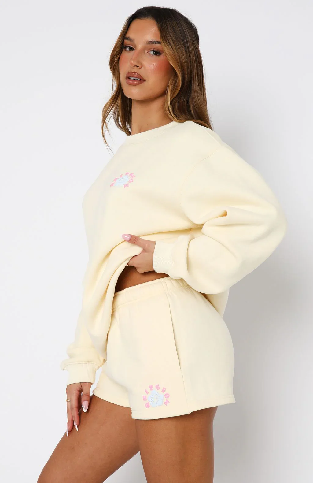 Keep Blooming Lounge Shorts Lemon - luluinthesky