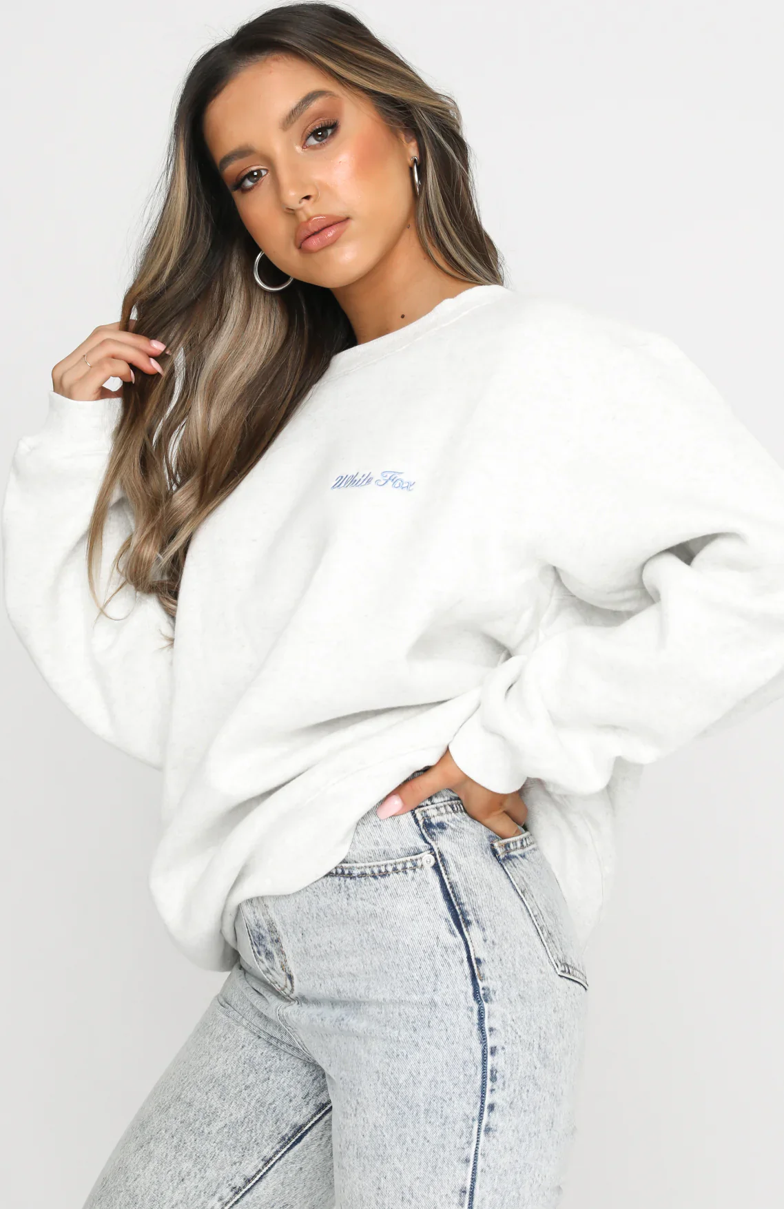 Steal Your Heart Oversized Sweater Grey Marle - luluinthesky