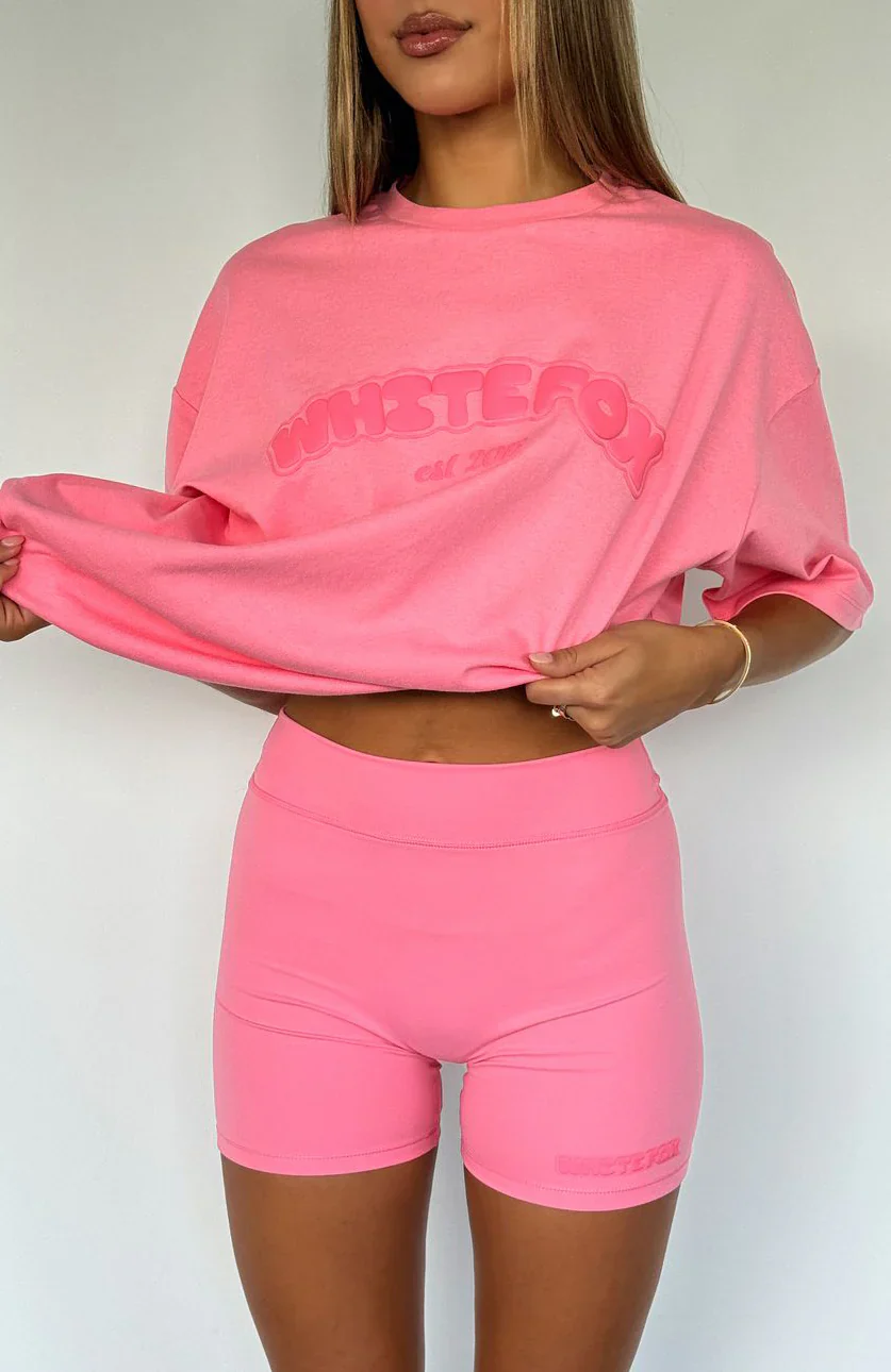 Don't Even Try Bike Shorts Melon - luluinthesky