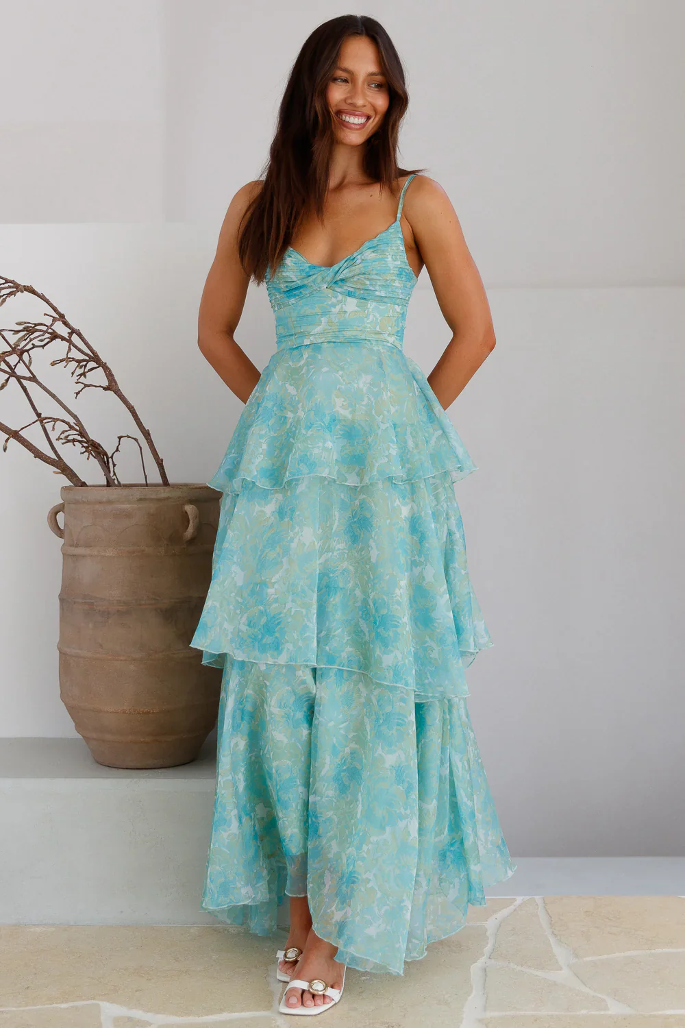 Cascata Maxi Dress Mint - luluinthesky