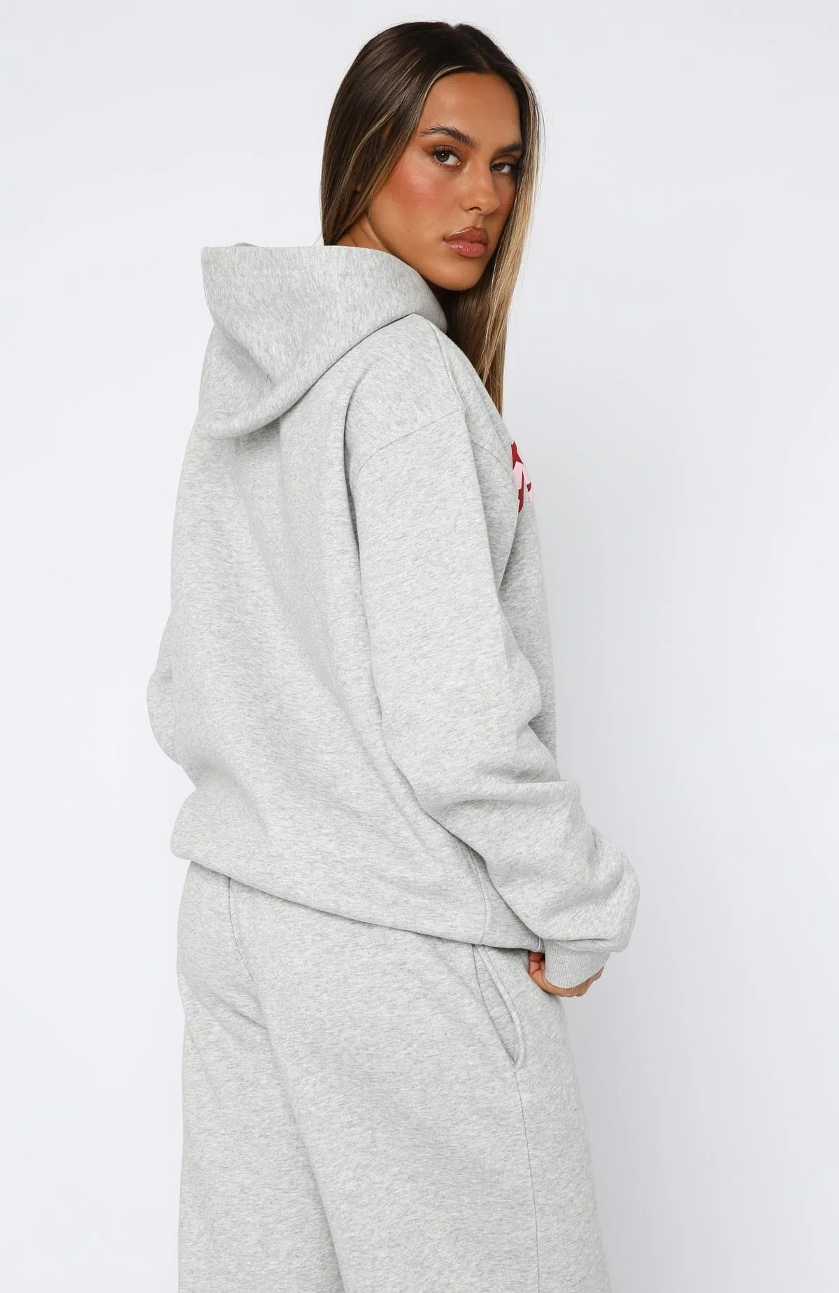 From The Archives Jaxx Oversized Hoodie Dark Grey Marle - luluinthesky