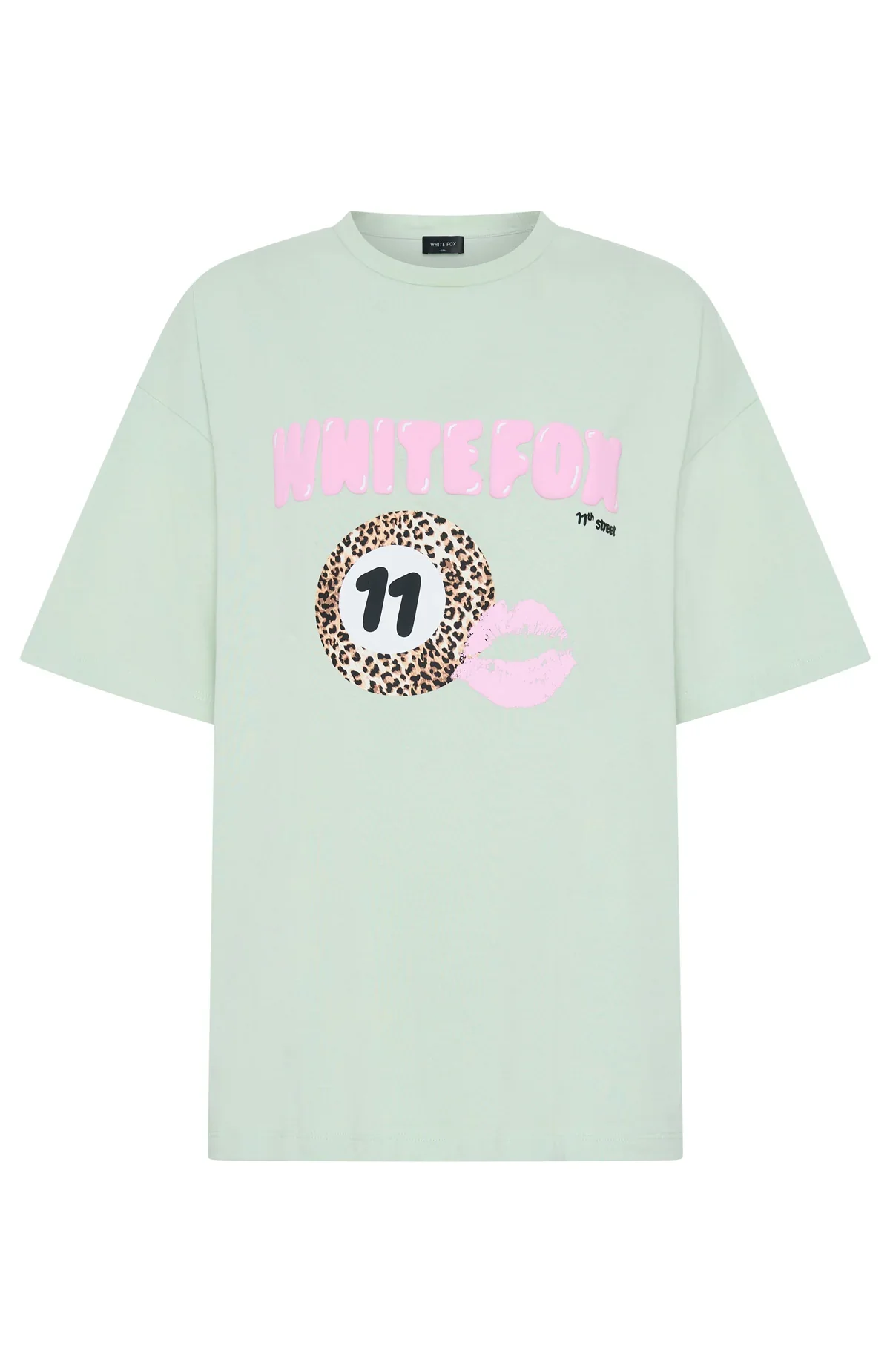 11th Street Concrete Jungle Oversized Tee Iced Matcha - luluinthesky