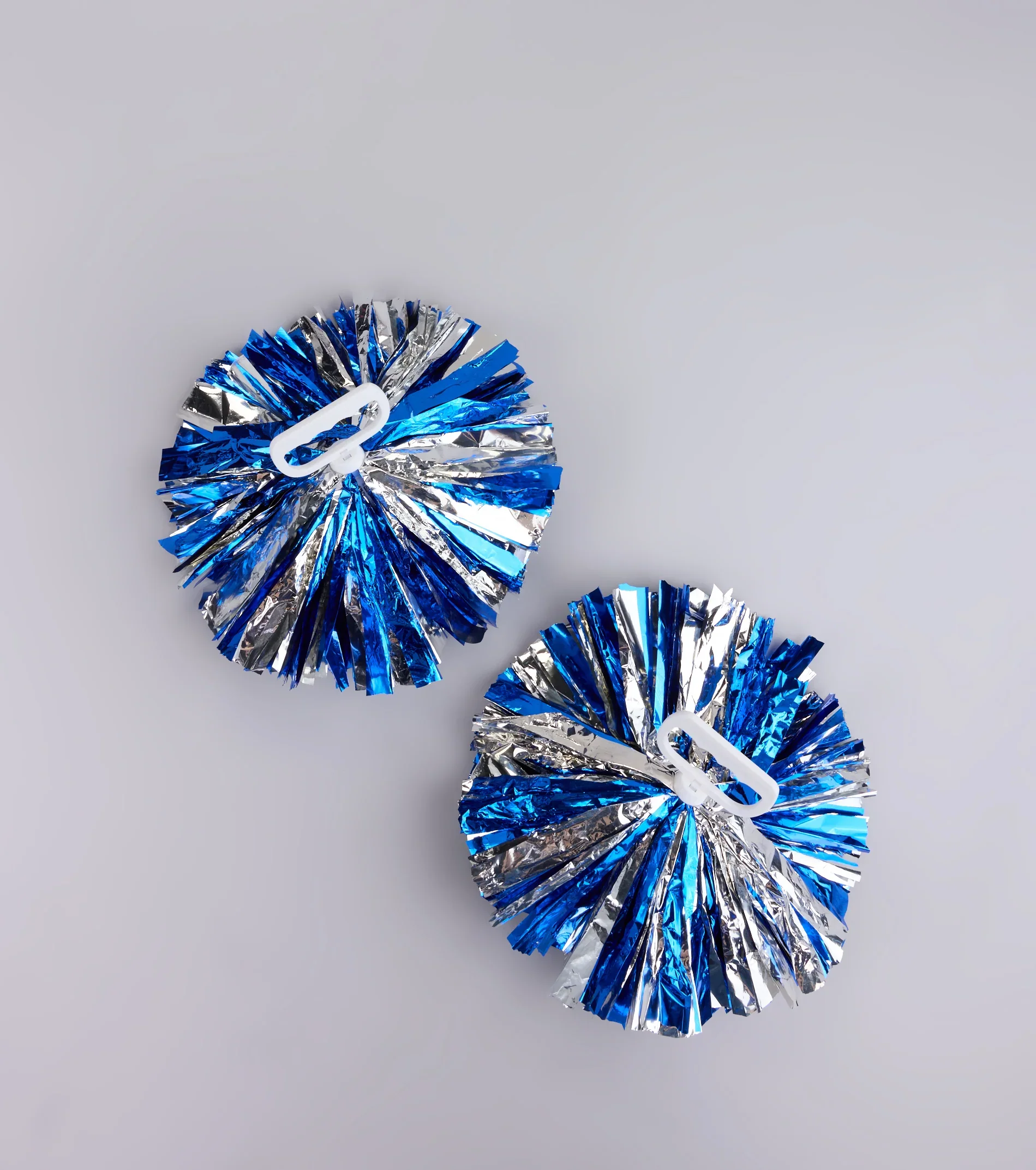 Spirit Squad Metallic Cheerleader Pom-Poms - luluinthesky