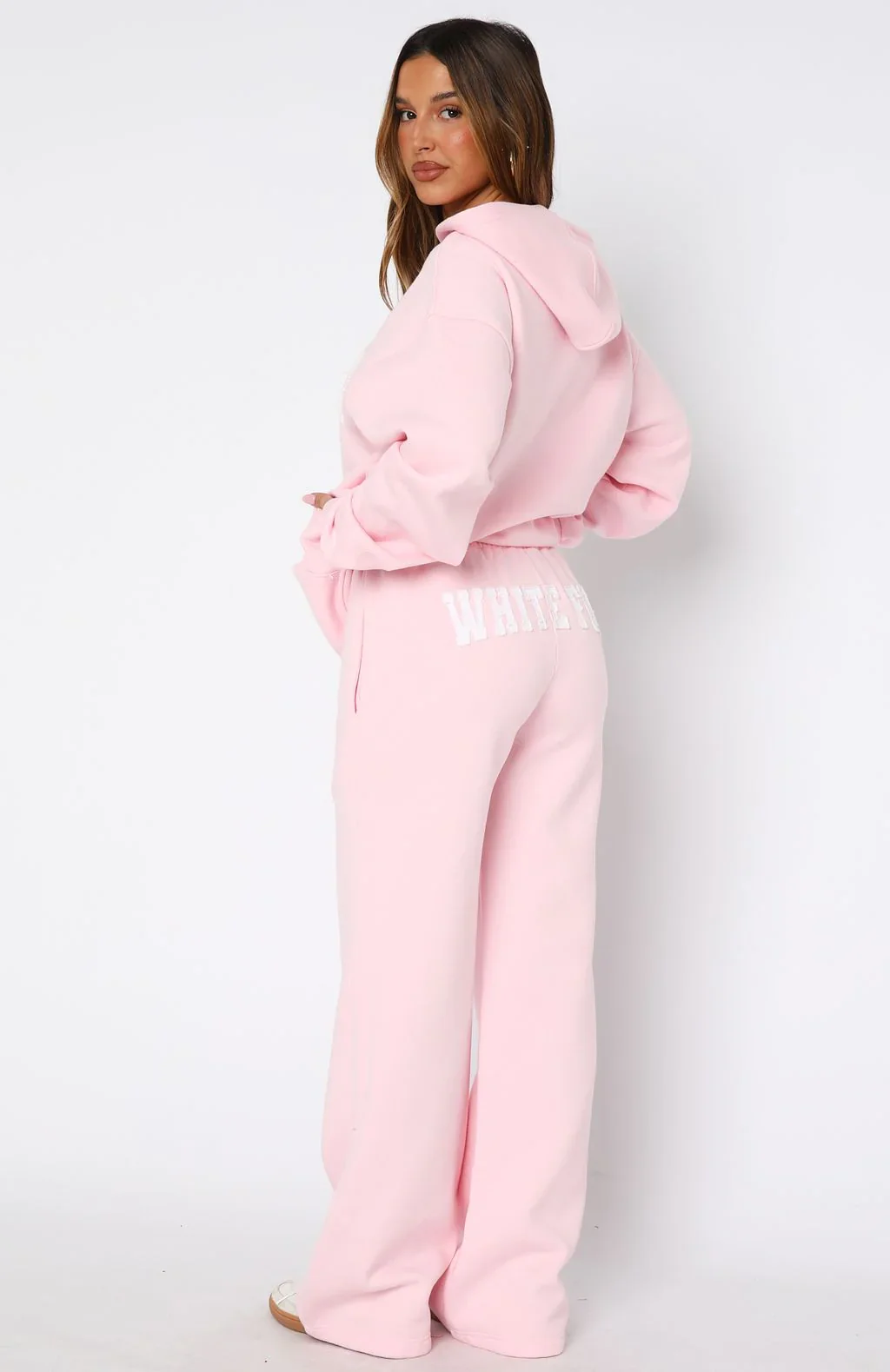 Shout It Out Wide Leg Sweatpants Pink - luluinthesky
