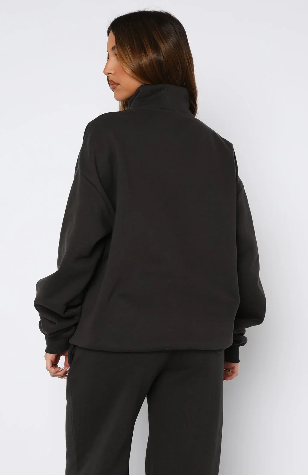 Match Your Words Zip Front Sweater Charcoal - luluinthesky