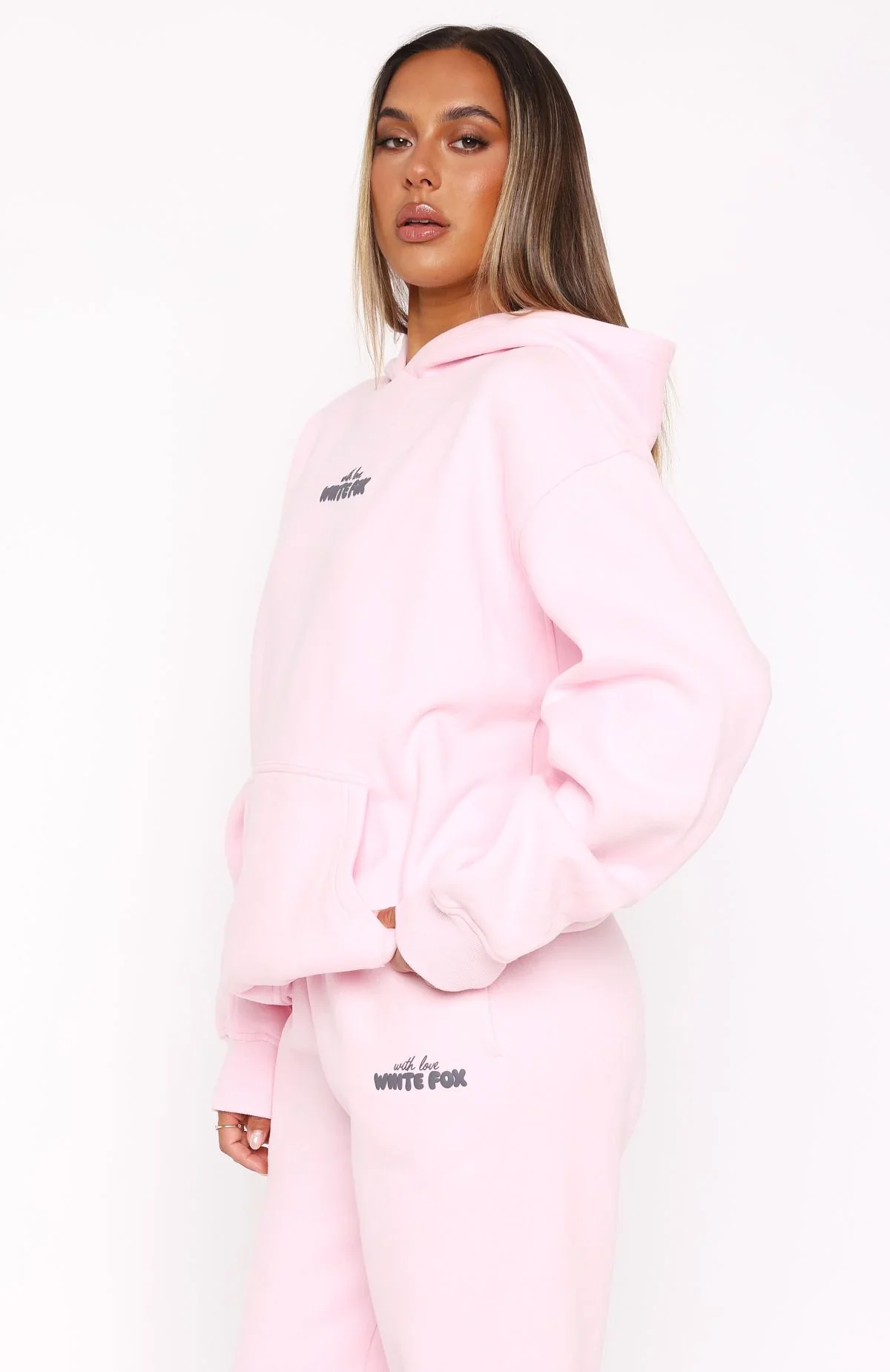 With Love In The Moment Oversized Hoodie Pink - luluinthesky
