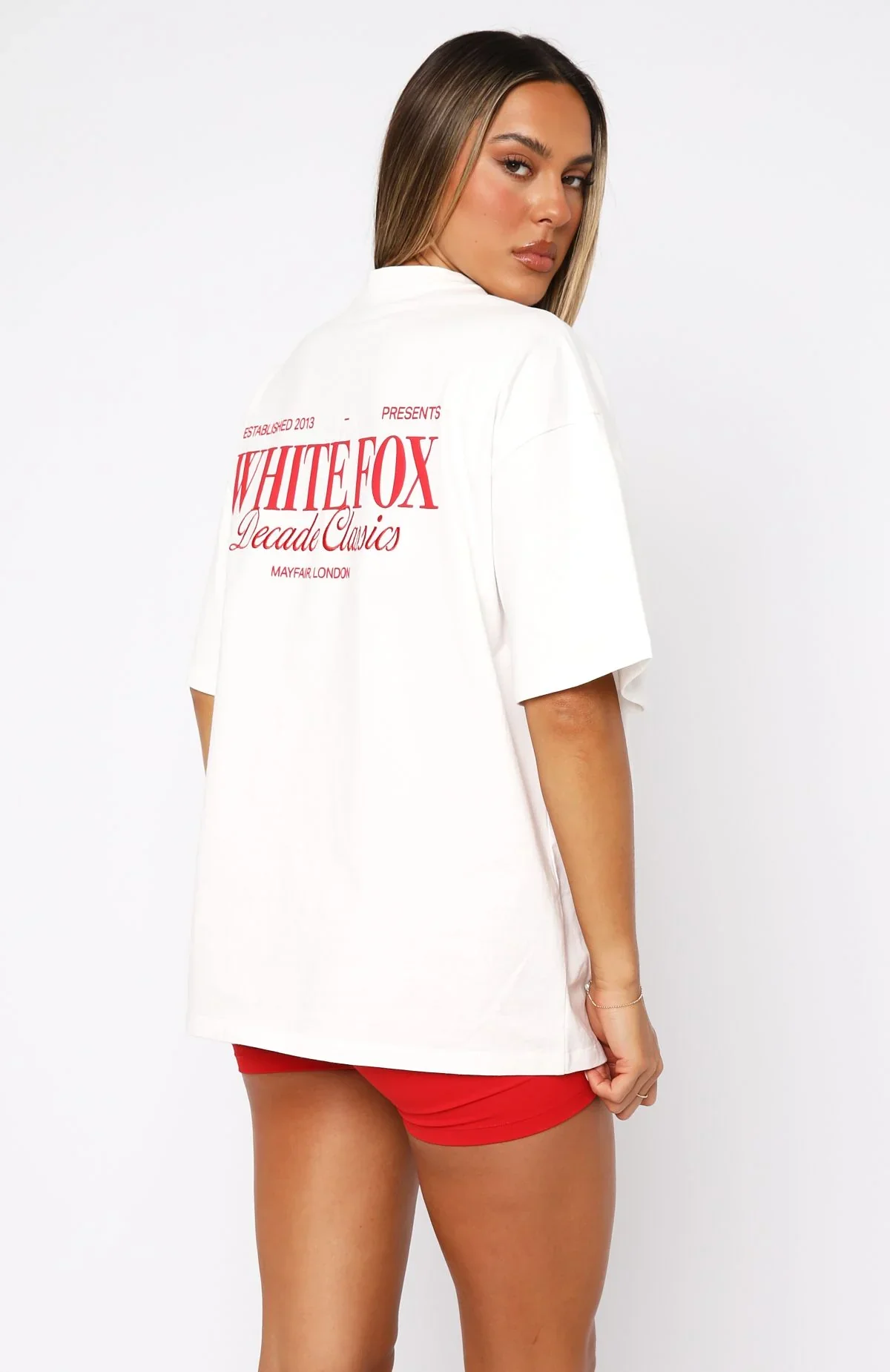 Decade Classics Essential Oversized Tee White - luluinthesky