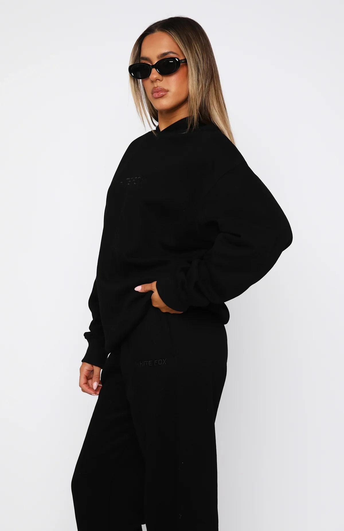 Stay Lifted Oversized Hoodie Black - luluinthesky