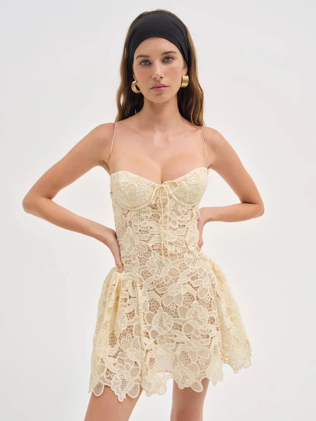 Coco Lace Sleeveless Mini Dress - luluinthesky