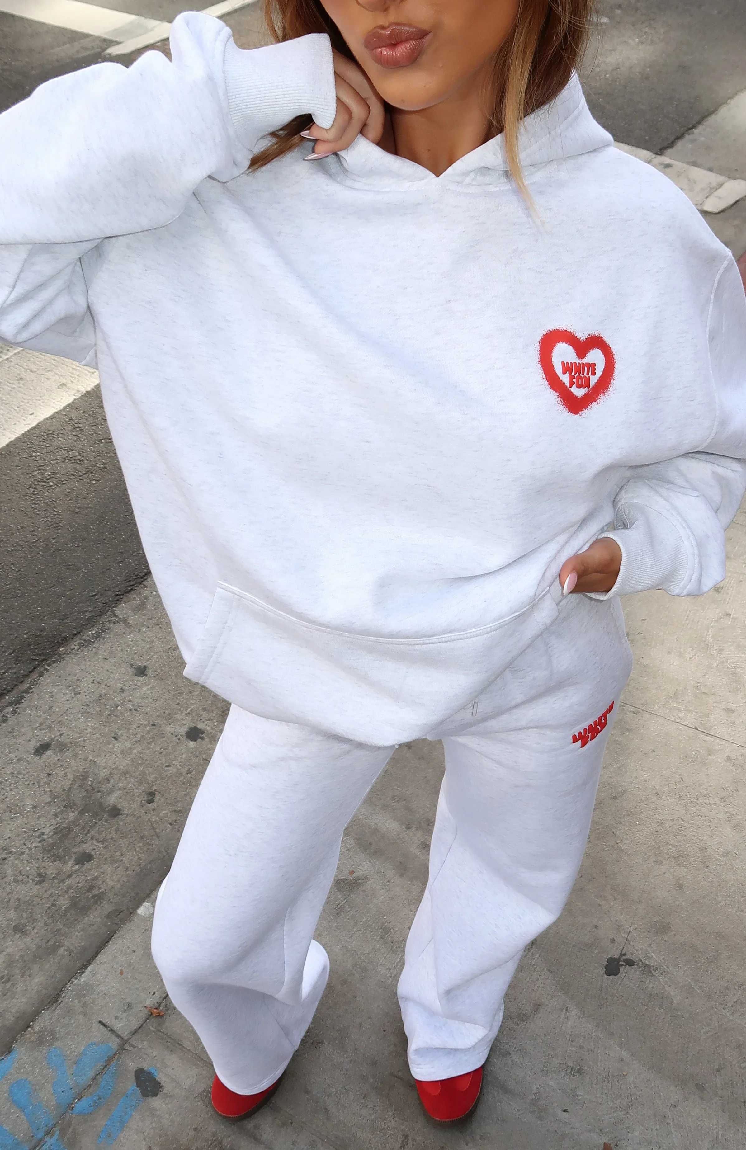 11th Street City Girl At Heart Oversized Hoodie Cherry Glaze - luluinthesky