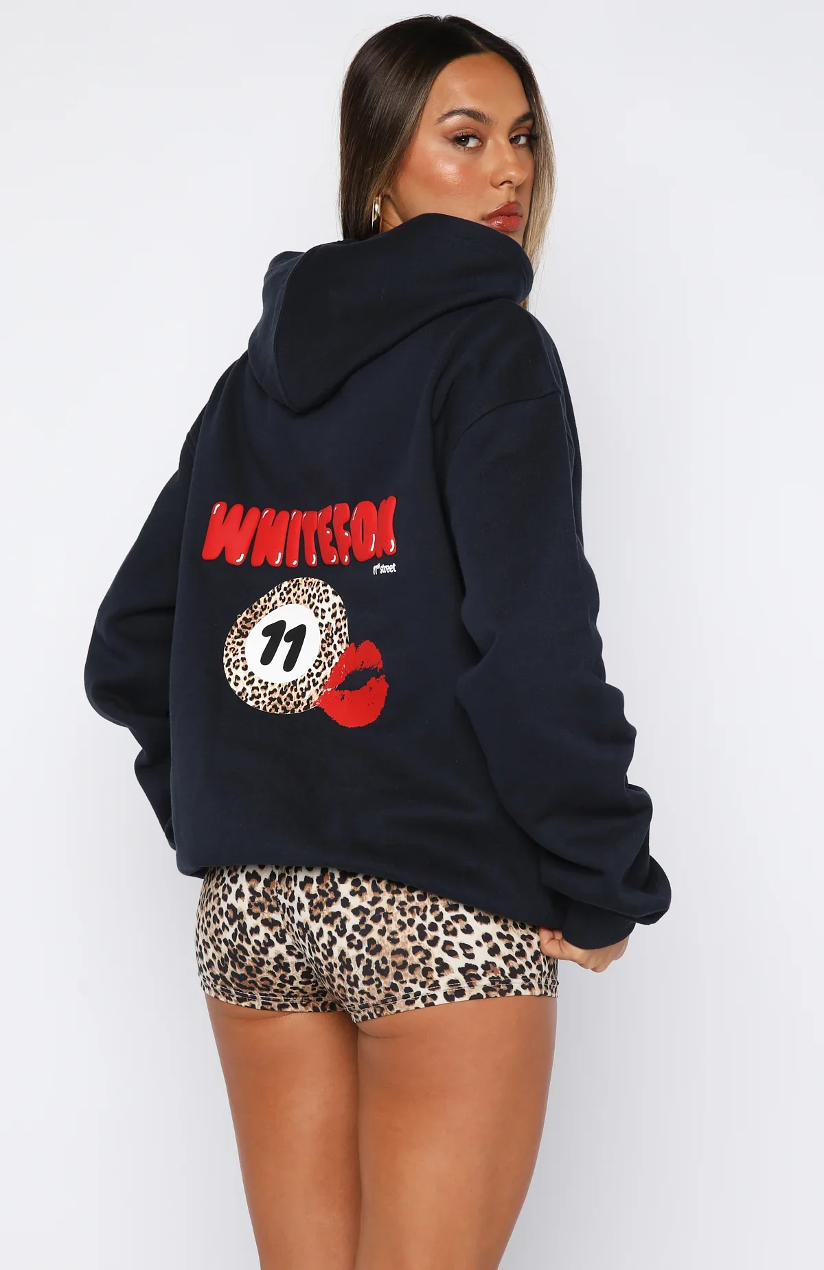 11th Street She's So Lucky Oversized Hoodie Blueberry Twist - luluinthesky