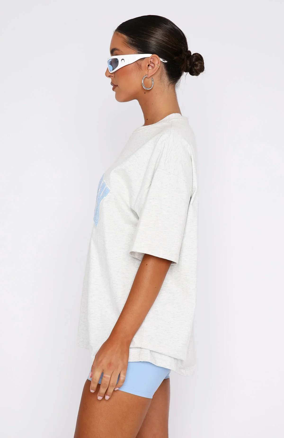 Give It Away Oversized Tee Grey Marle - luluinthesky