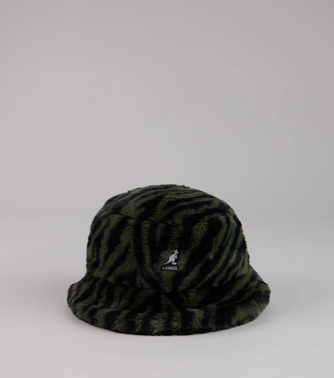 Kangol Zebra Print Faux Fur Bucket Hat - luluinthesky