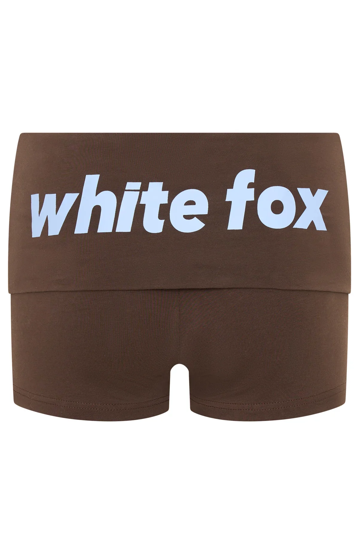 From The Archives Gigi Fold Over Booty Shorts Chocolate - luluinthesky